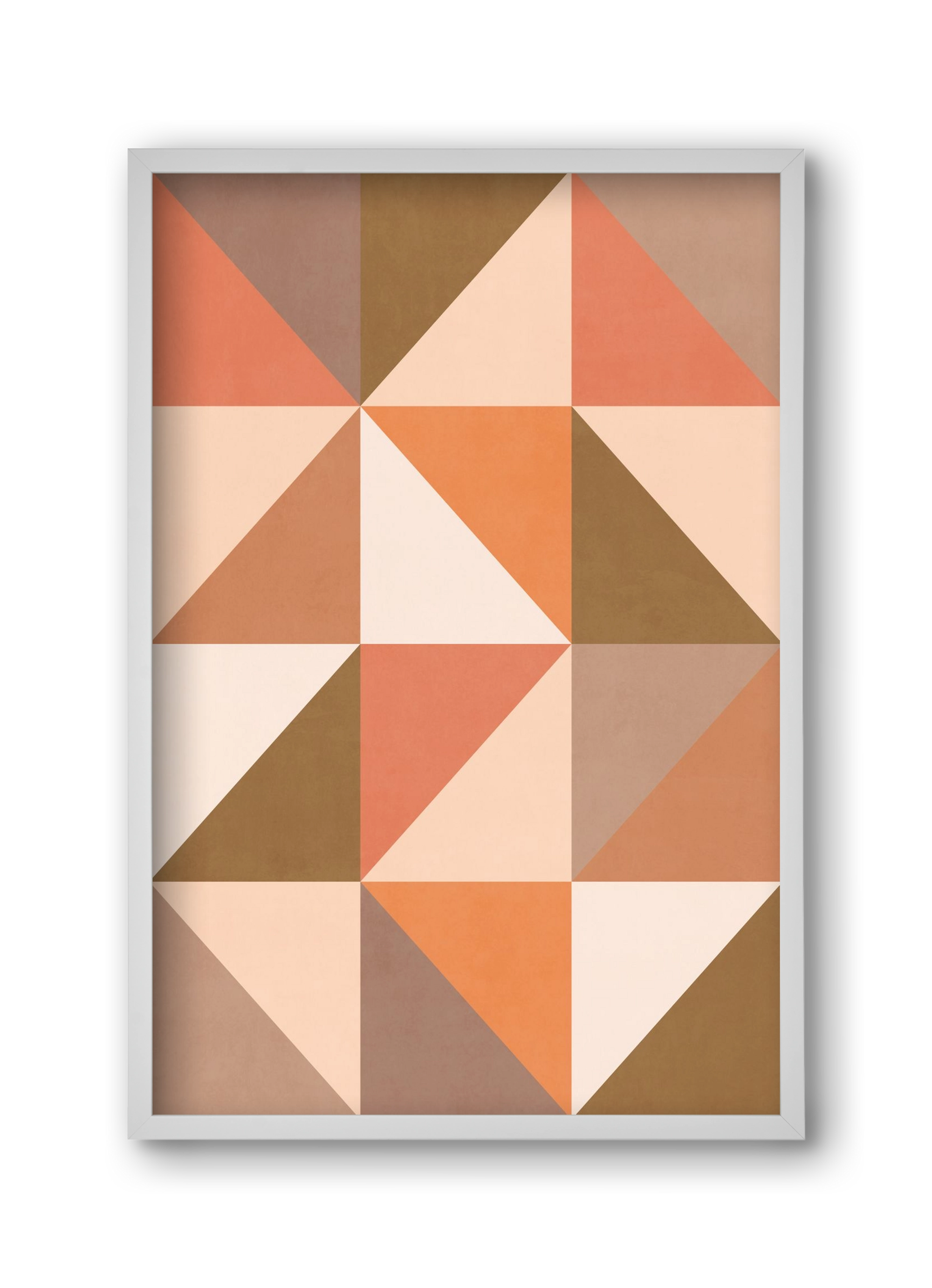 Triangle Composition 09, 30x45 cm (30x45 cm), Fehér keret