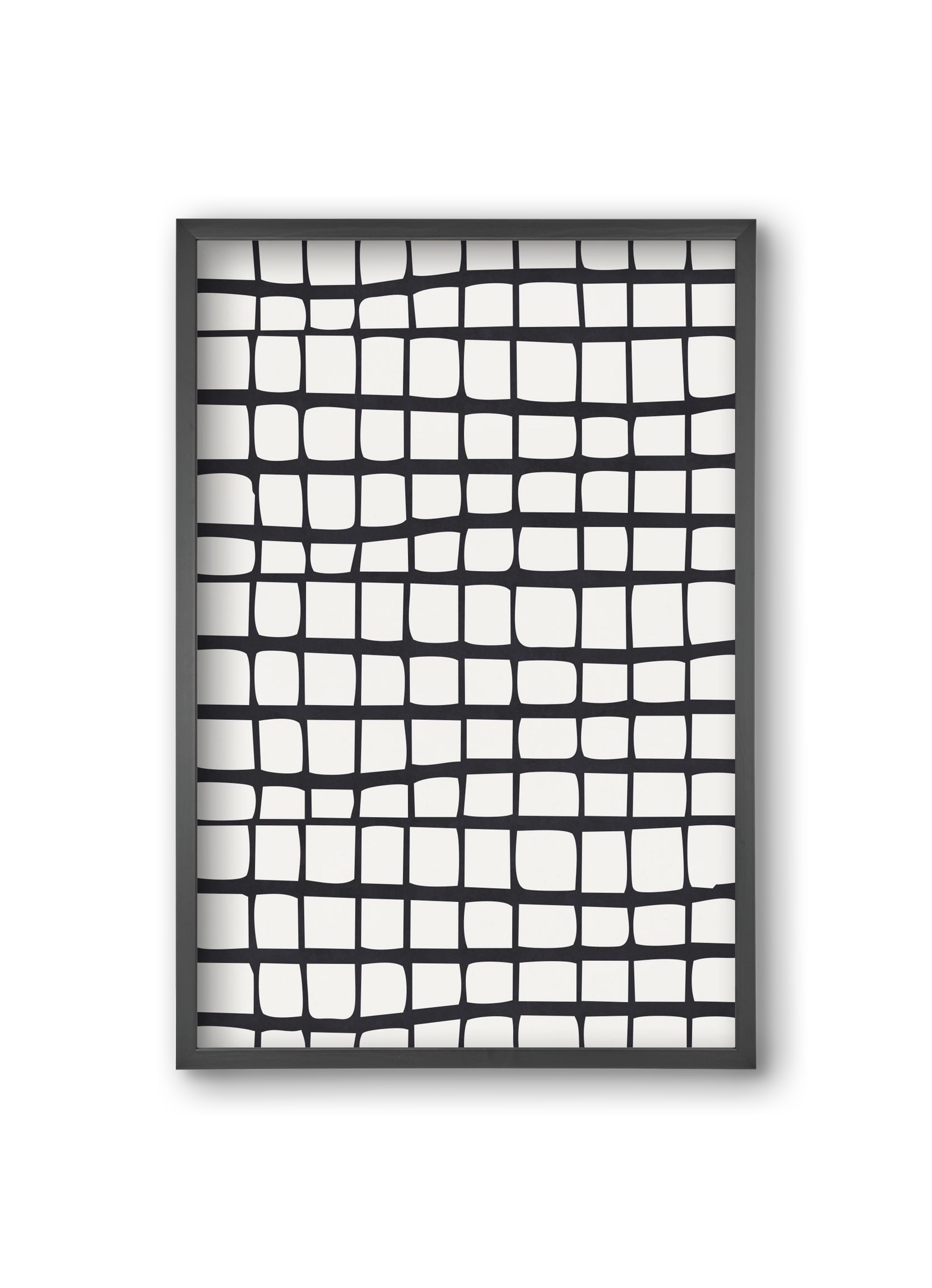 Organic Lines 01, 20x30 cm (20x30 cm), Fekete keret