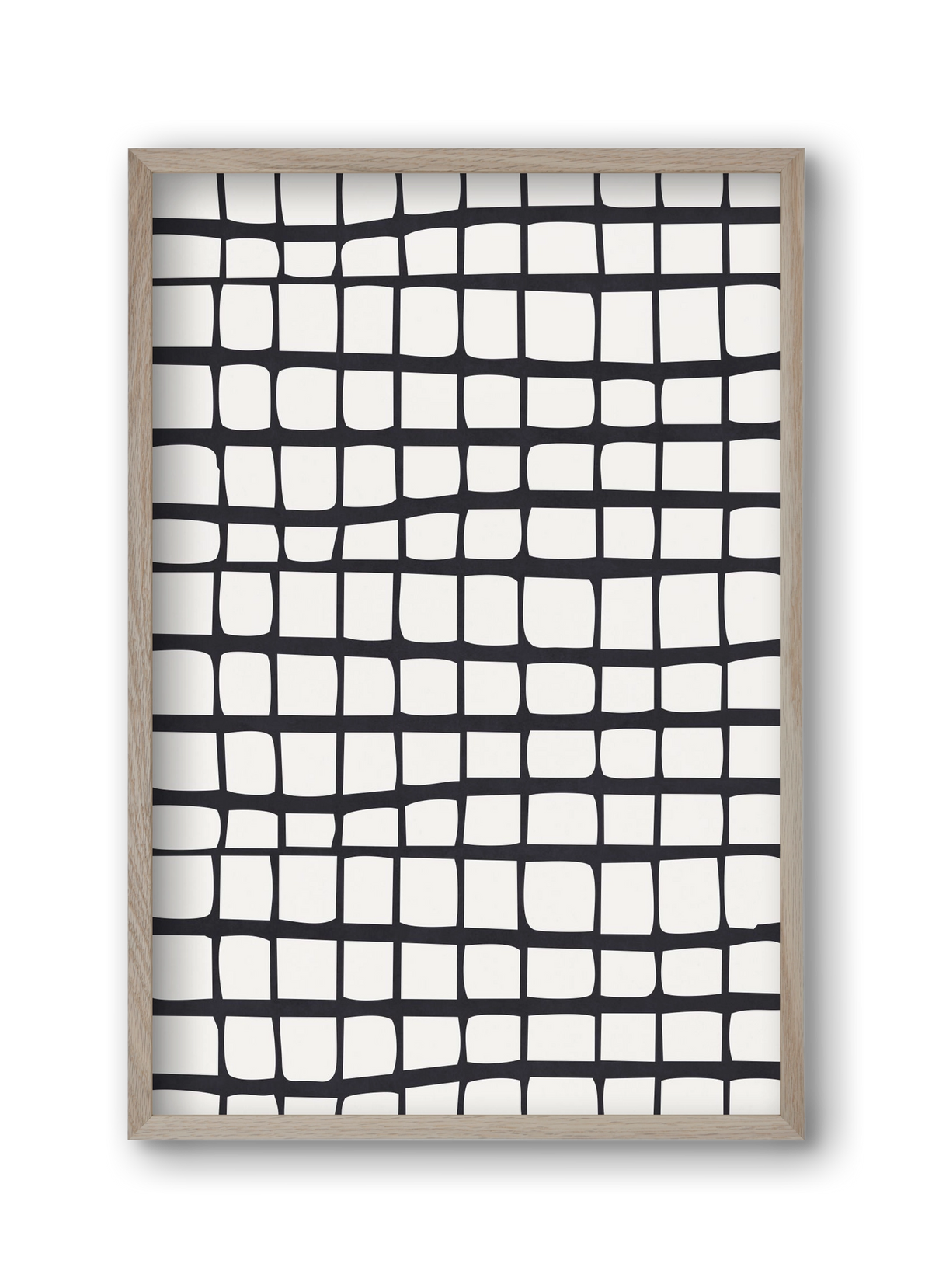 Organic Lines 01, 30x45 cm (30x45 cm), Tölgy keret