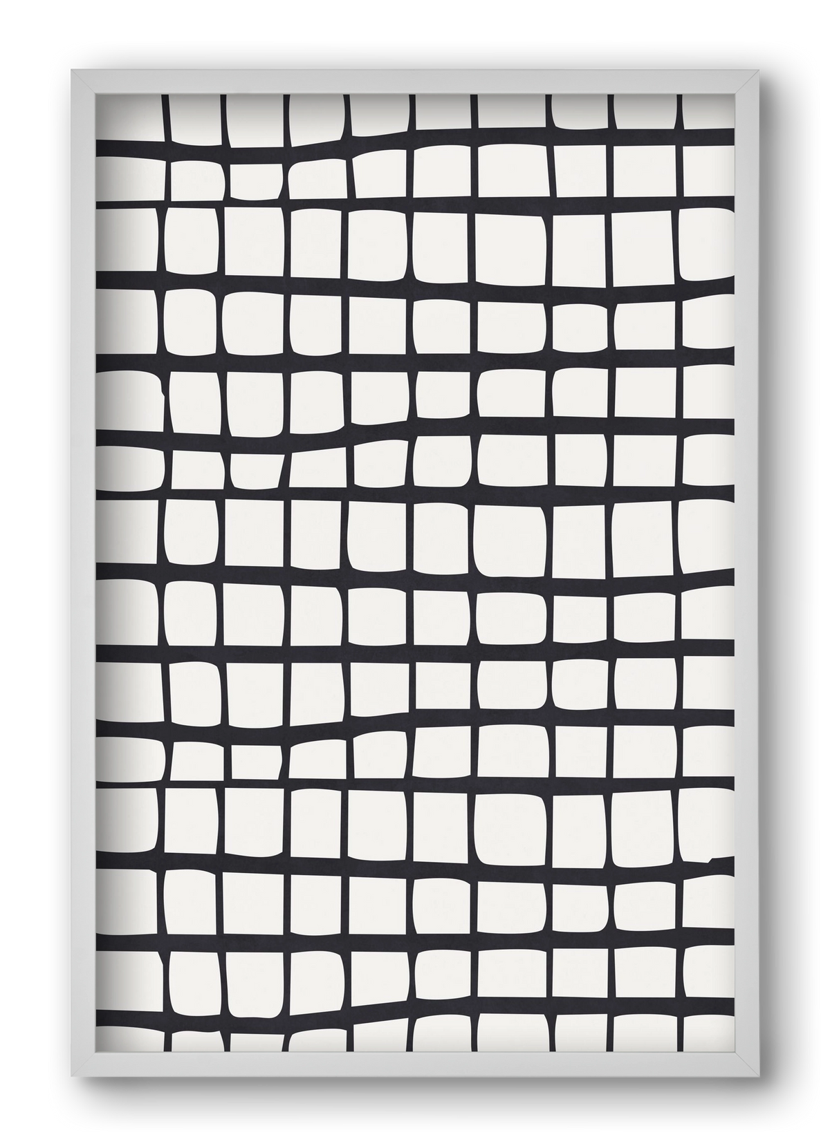 Organic Lines 01, 40x60 cm (40x60 cm), Fehér keret