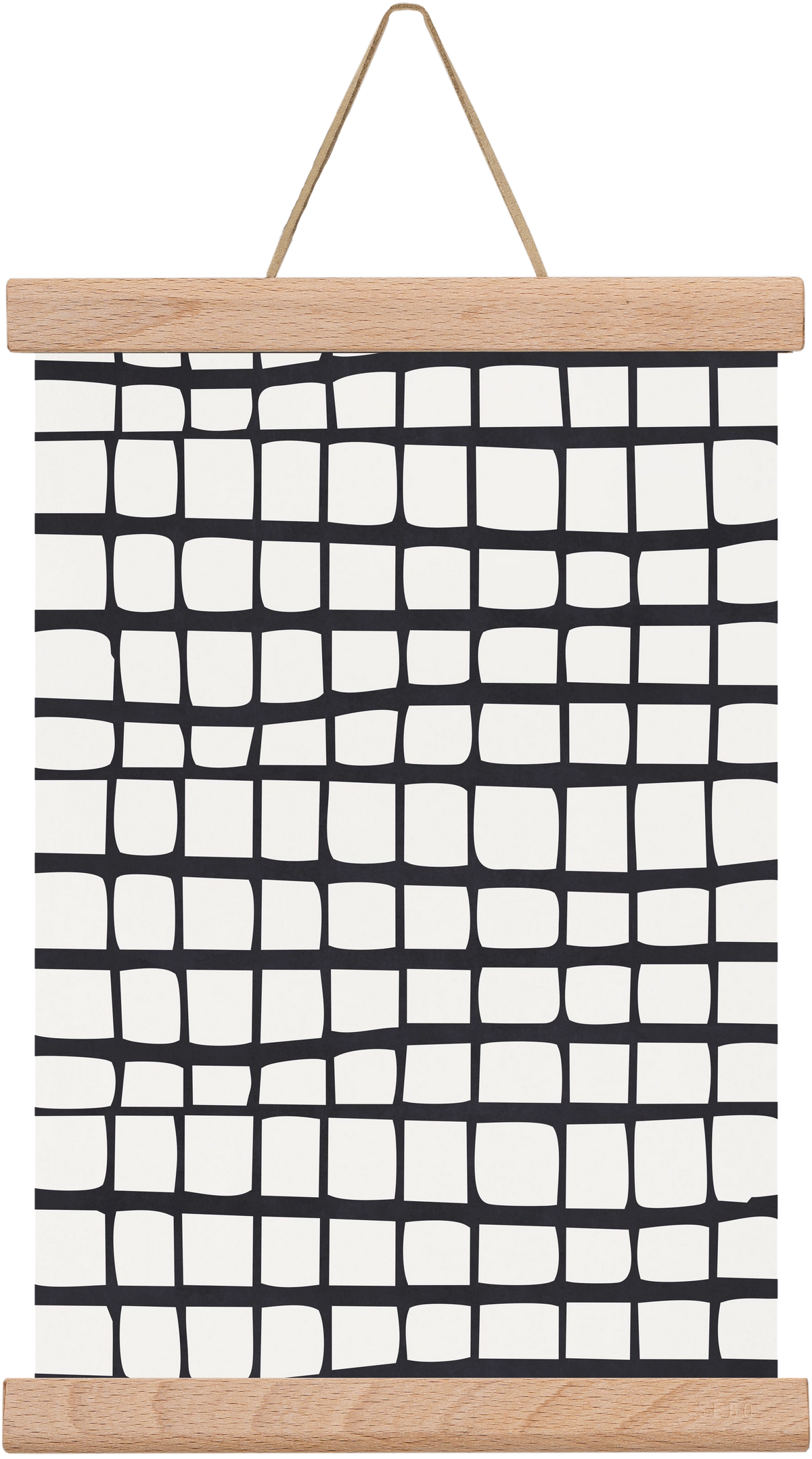 Organic Lines 01, 20x30 cm (20x30 cm), Tölgy akasztó