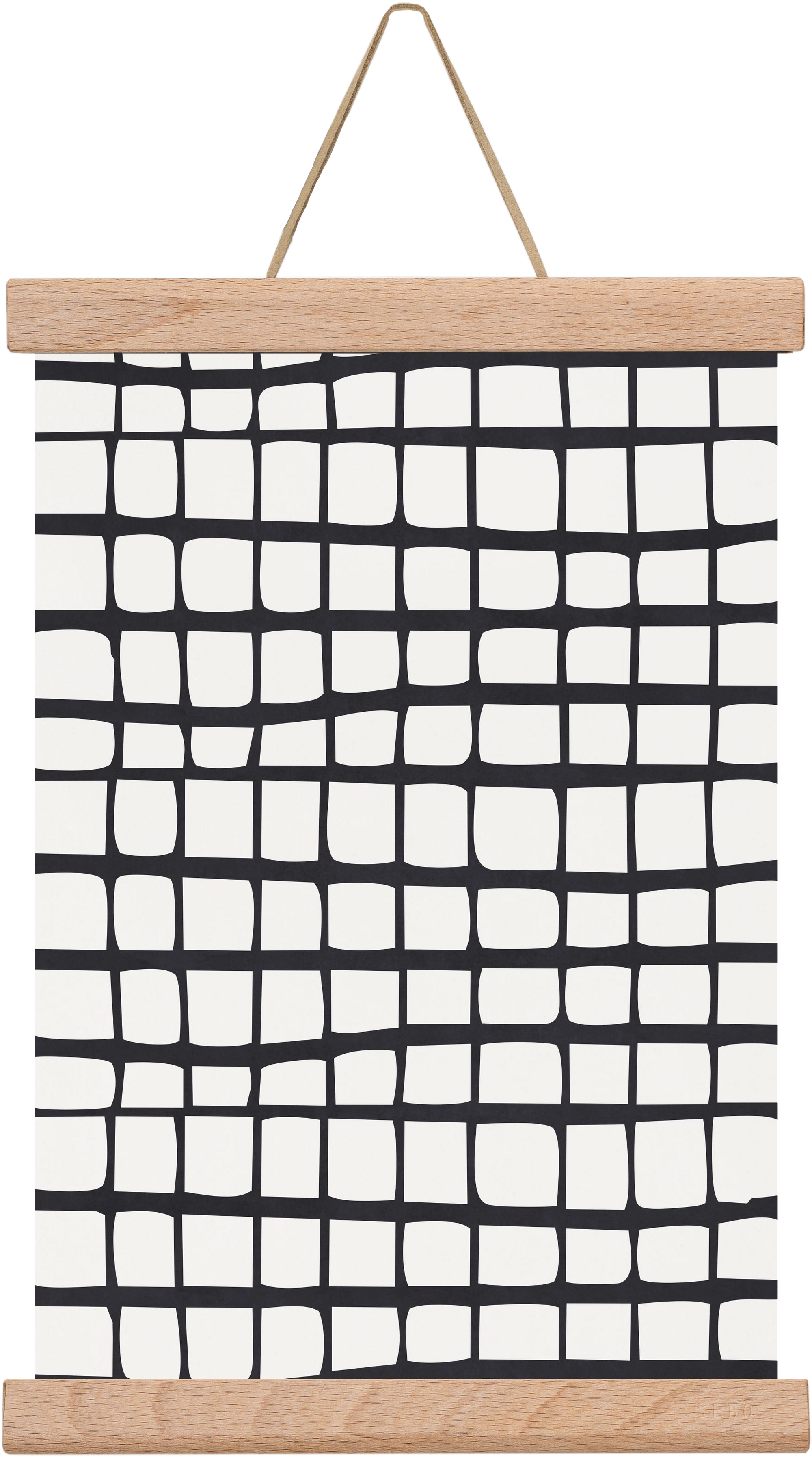 Organic Lines 01, 20x30 cm (20x30 cm), Tölgy akasztó