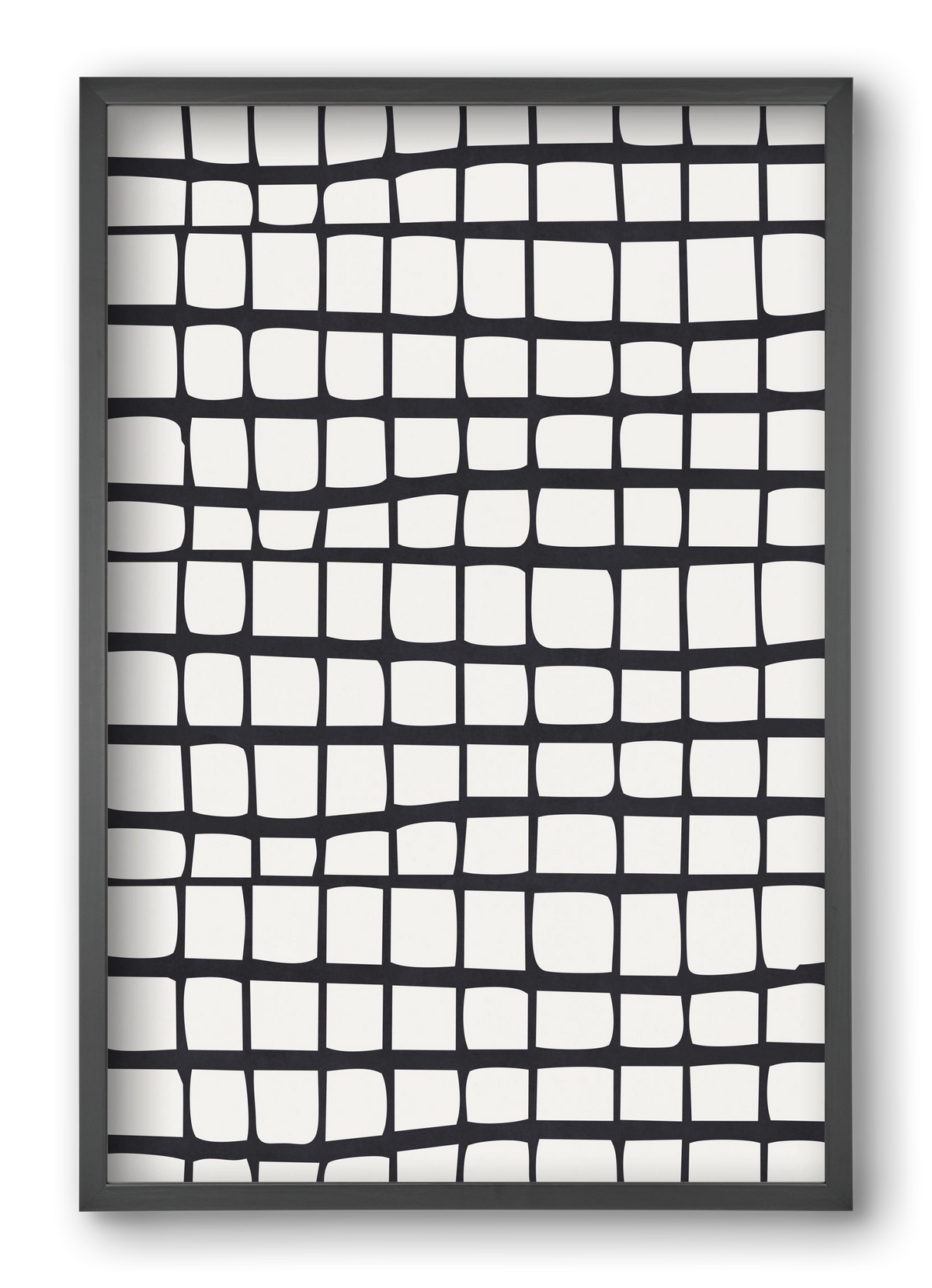 Organic Lines 01, 40x60 cm (40x60 cm), Fekete keret