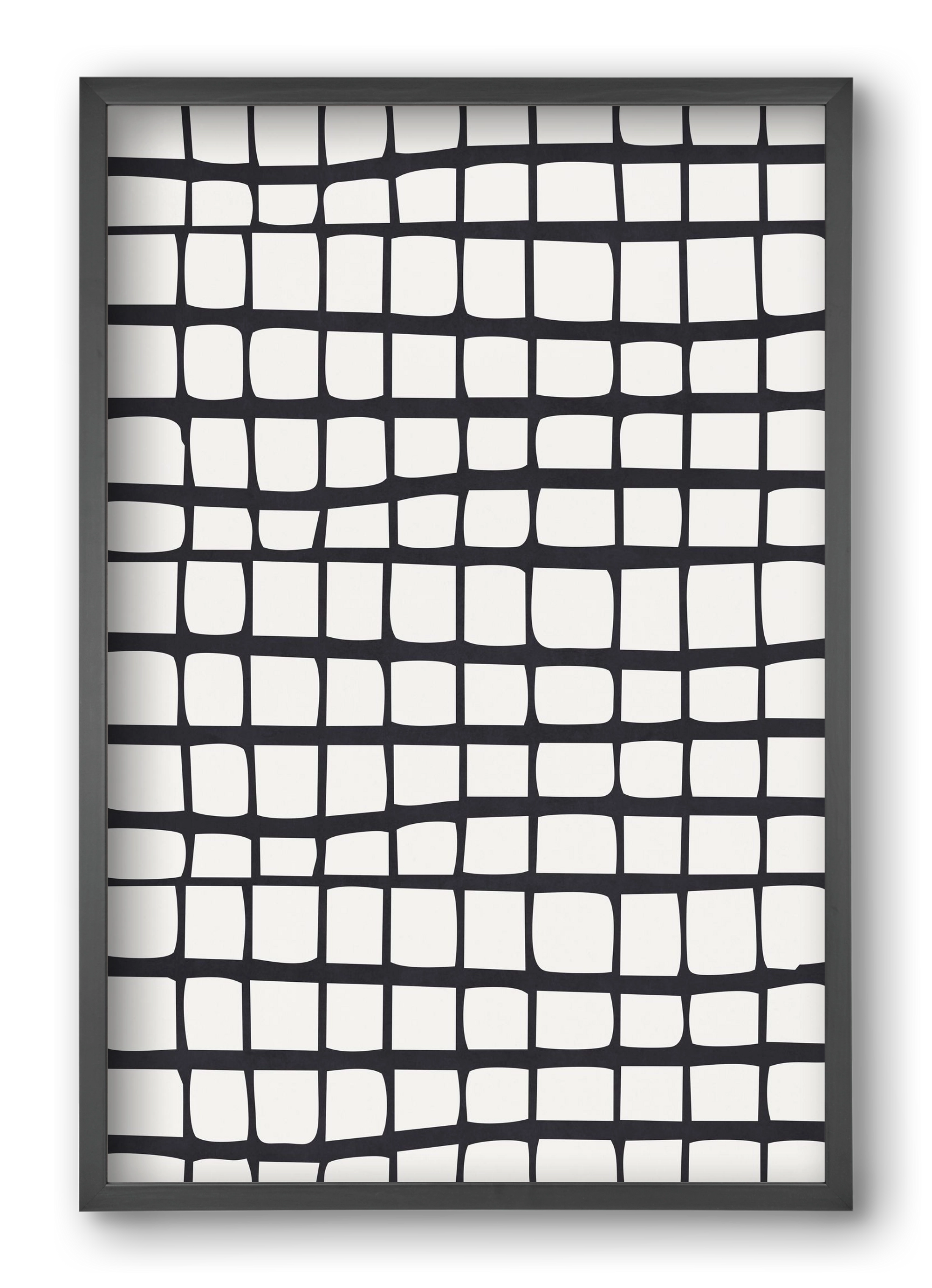 Organic Lines 01, 40x60 cm (40x60 cm), Fekete keret