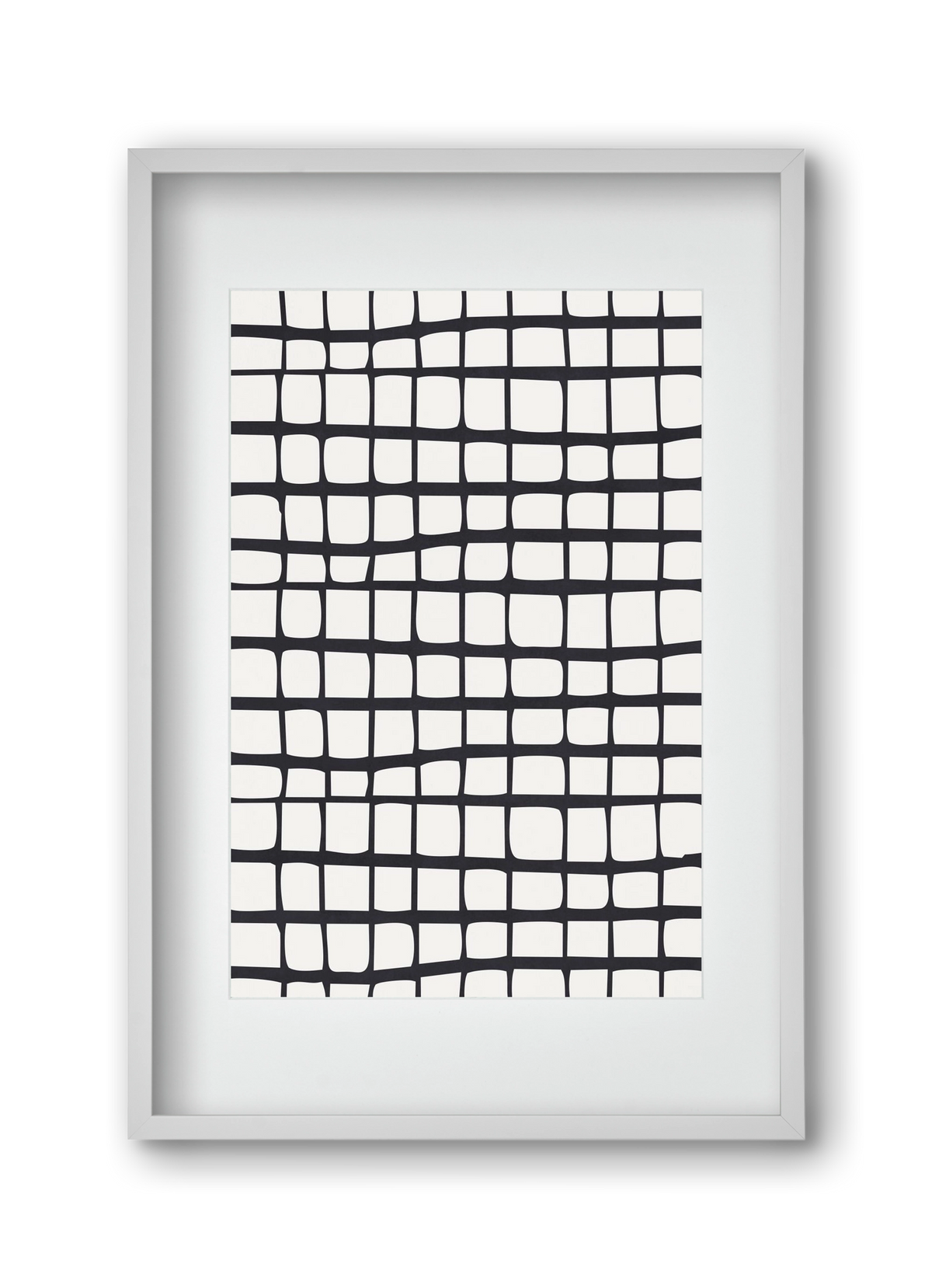 Organic Lines 01, 30x45 cm (20x30 cm), Fehér keret, paszpartuval