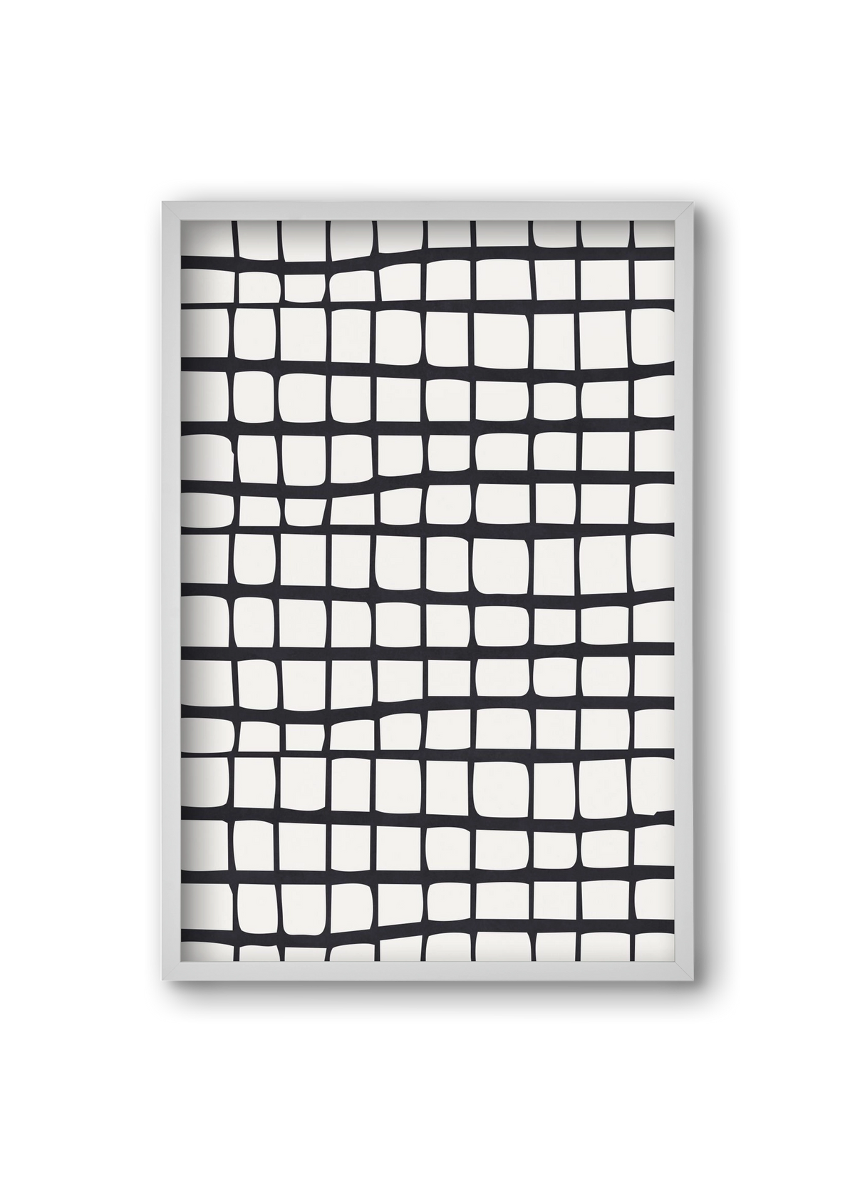 Organic Lines 01, 20x30 cm (20x30 cm), Fehér keret