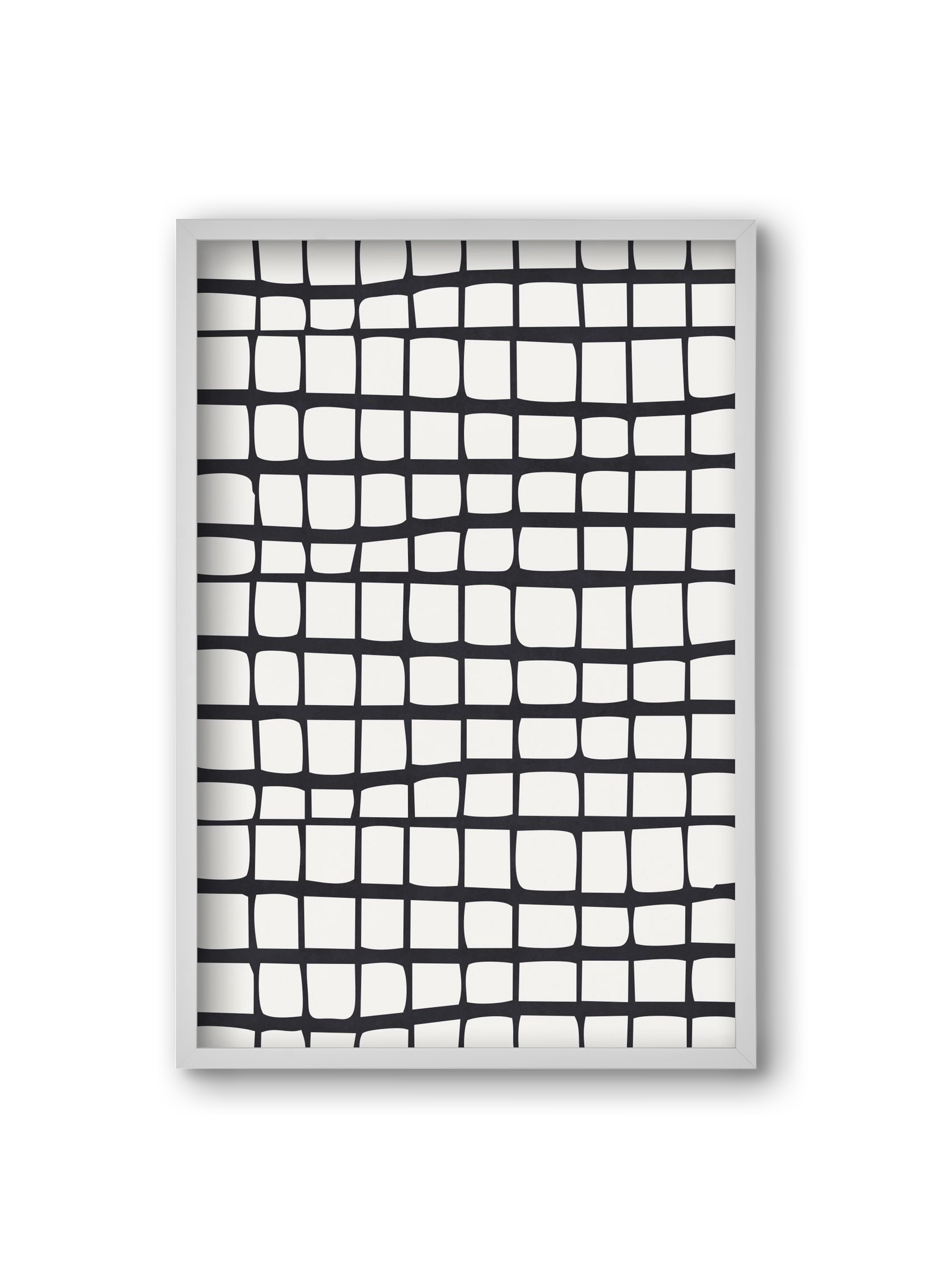 Organic Lines 01, 20x30 cm (20x30 cm), Fehér keret