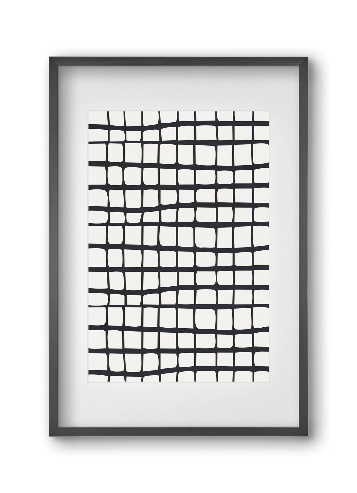 Organic Lines 01, 30x45 cm (20x30 cm), Fekete keret, paszpartuval