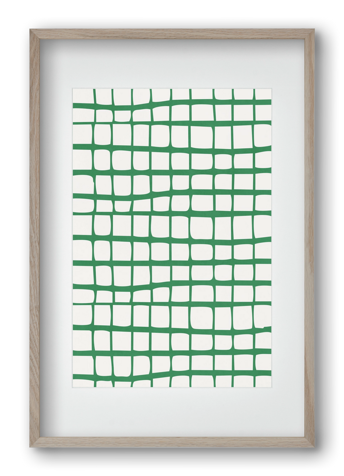 Organic Lines 02, 40x60 cm (30x45 cm), Tölgy keret, paszpartuval