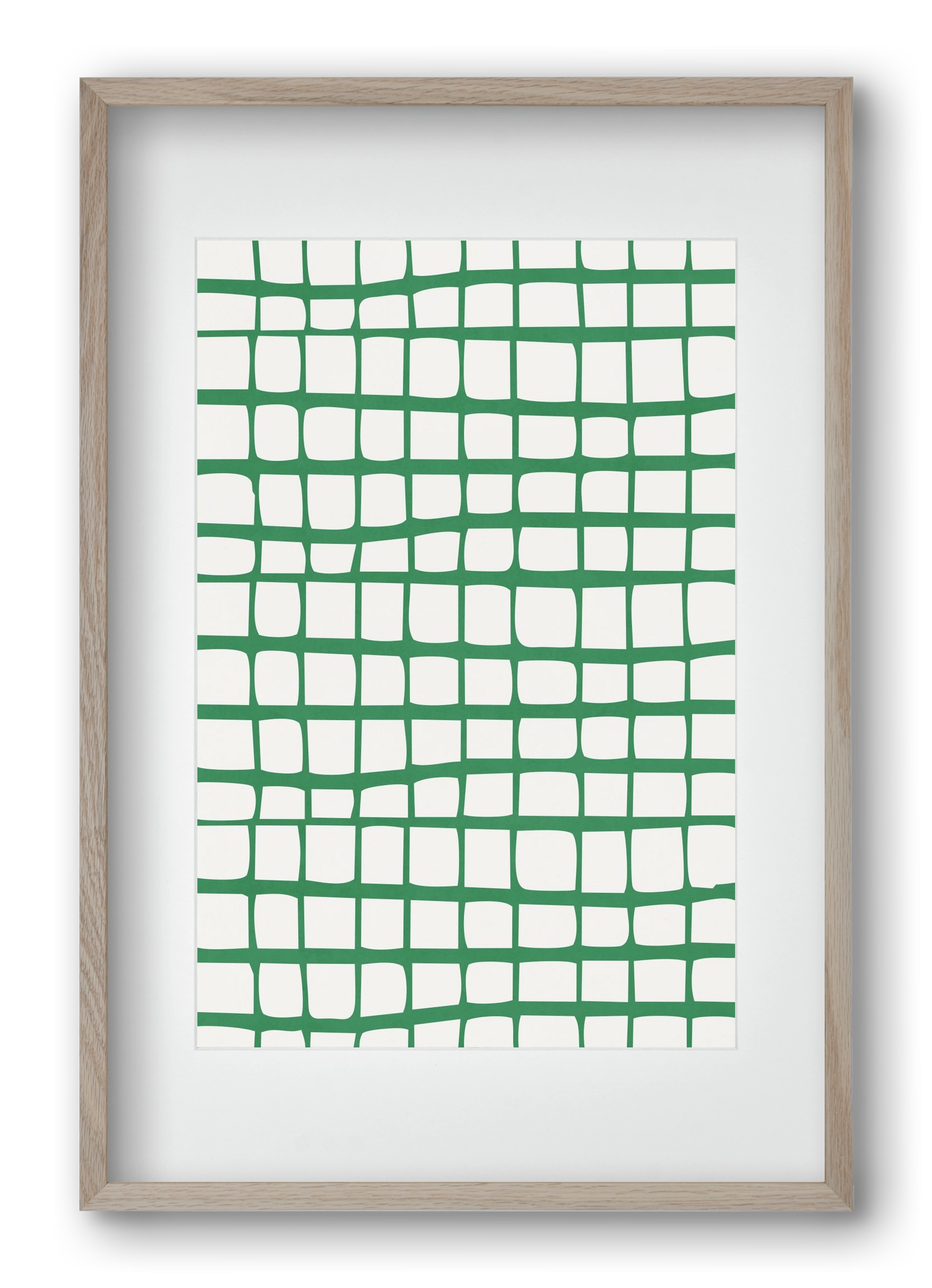 Organic Lines 02, 40x60 cm (30x45 cm), Tölgy keret, paszpartuval