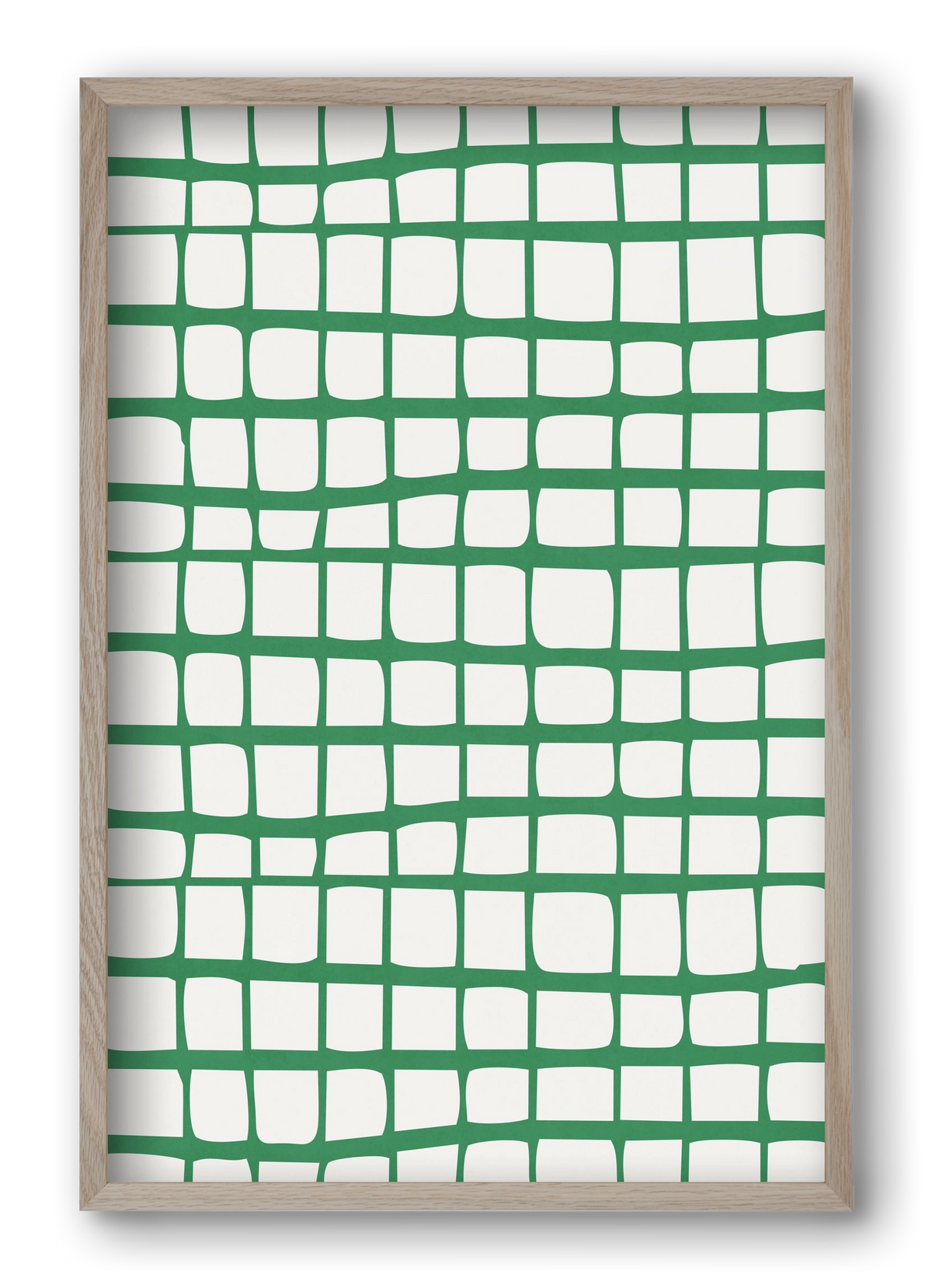 Organic Lines 02, 40x60 cm (40x60 cm), Tölgy keret