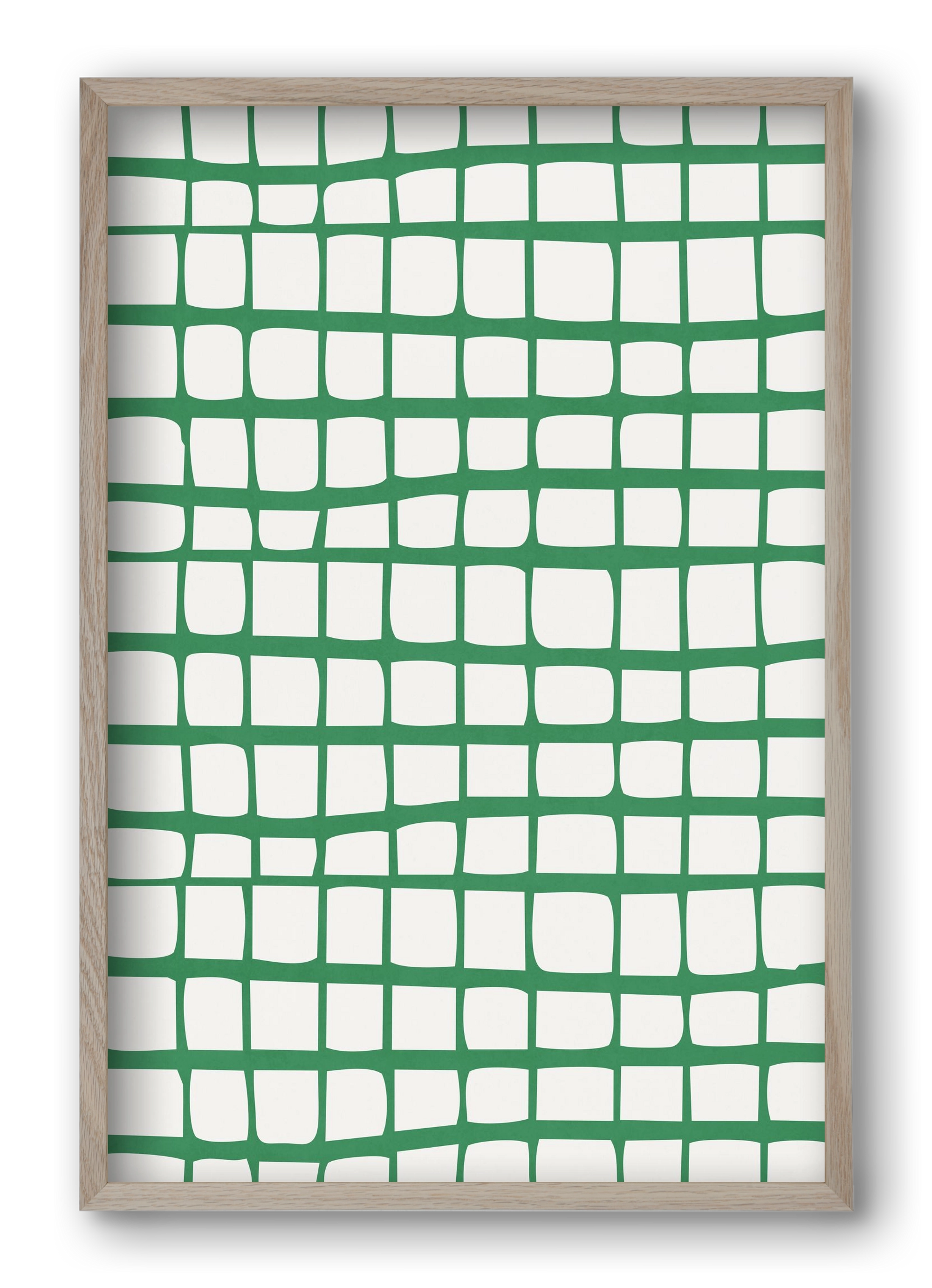 Organic Lines 02, 40x60 cm (40x60 cm), Tölgy keret