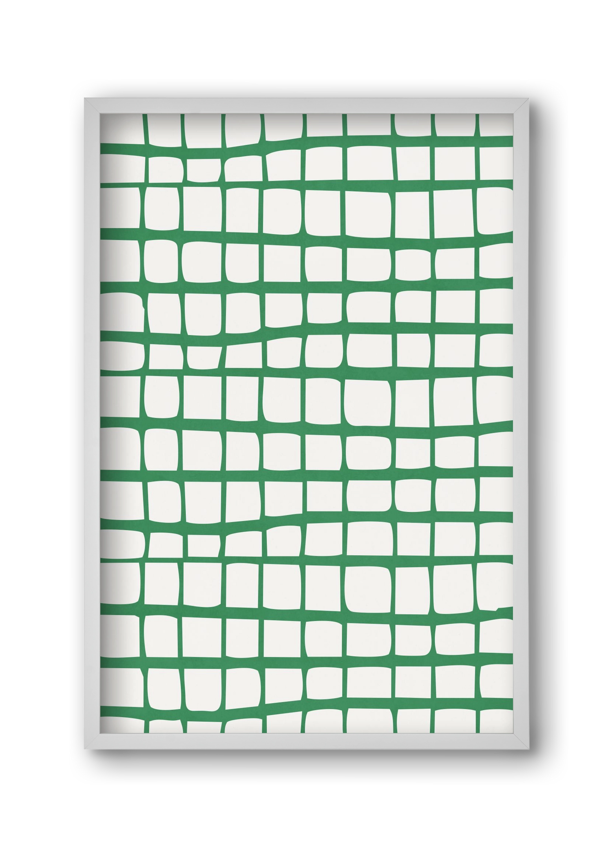 Organic Lines 02, 30x45 cm (30x45 cm), Fehér keret