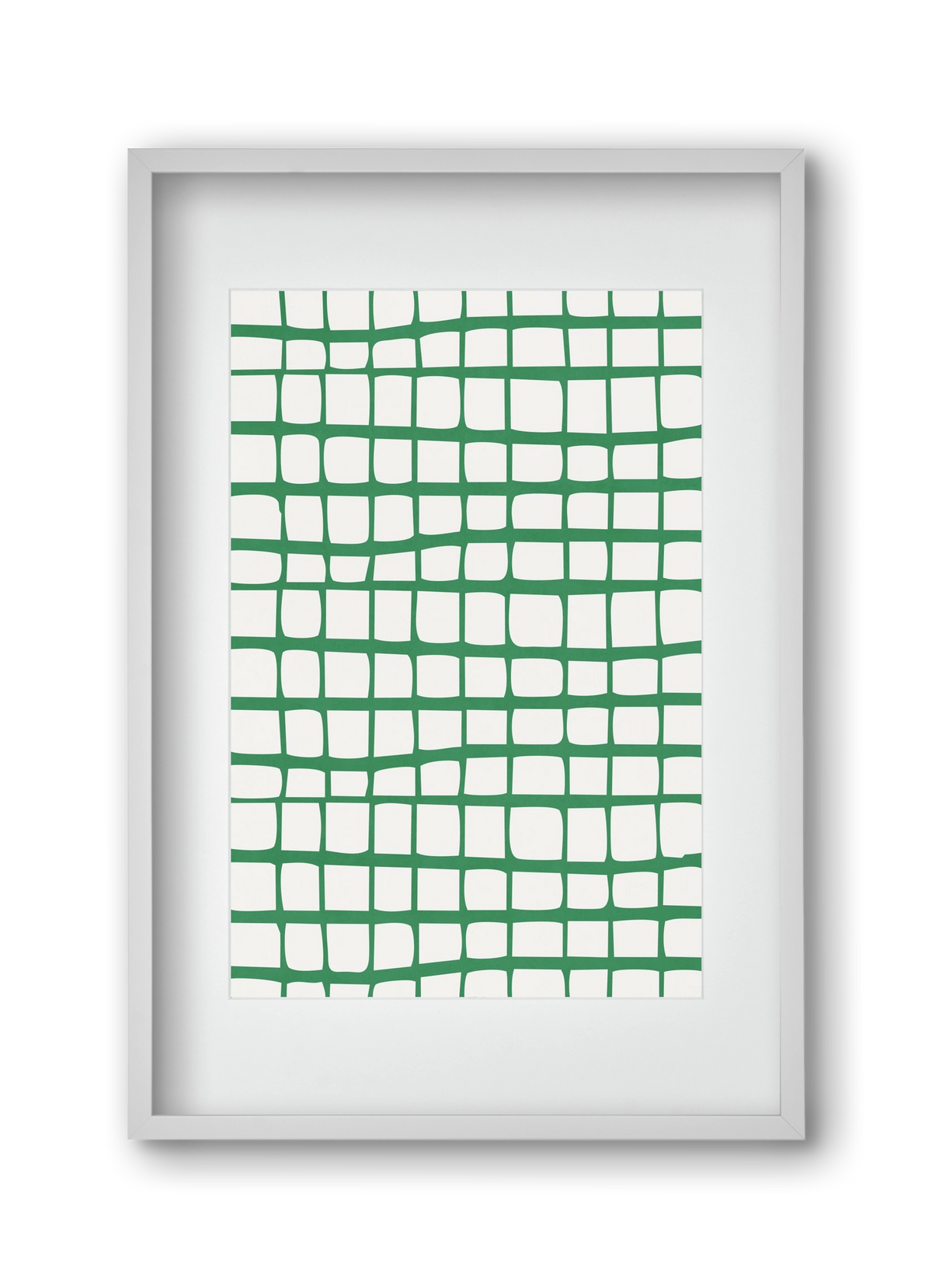 Organic Lines 02, 30x45 cm (20x30 cm), Fehér keret, paszpartuval