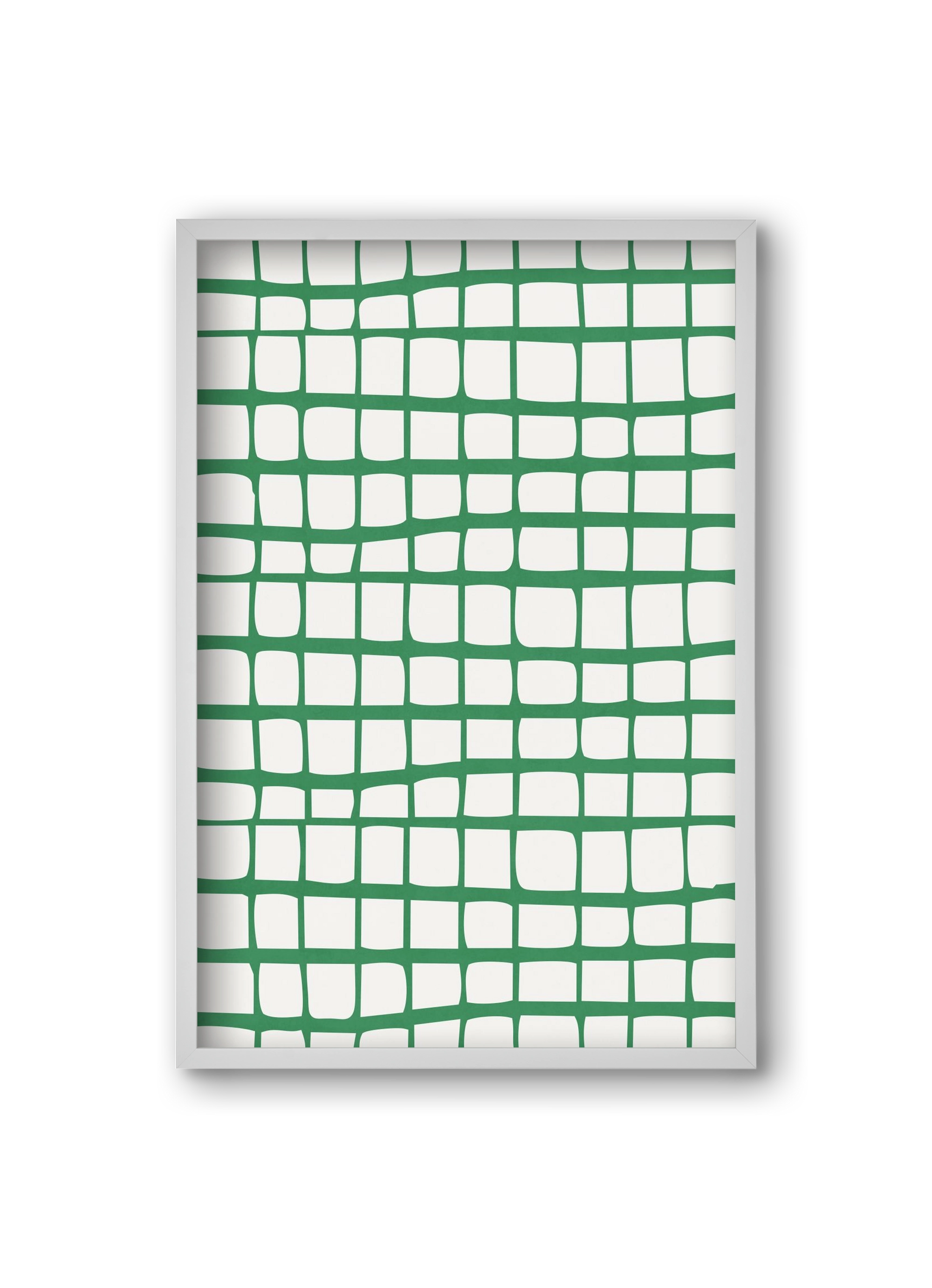 Organic Lines 02, 20x30 cm (20x30 cm), Fehér keret