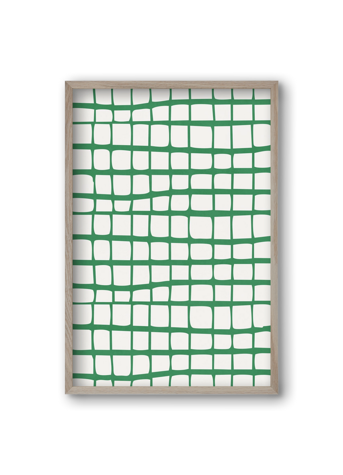 Organic Lines 02, 20x30 cm (20x30 cm), Tölgy keret