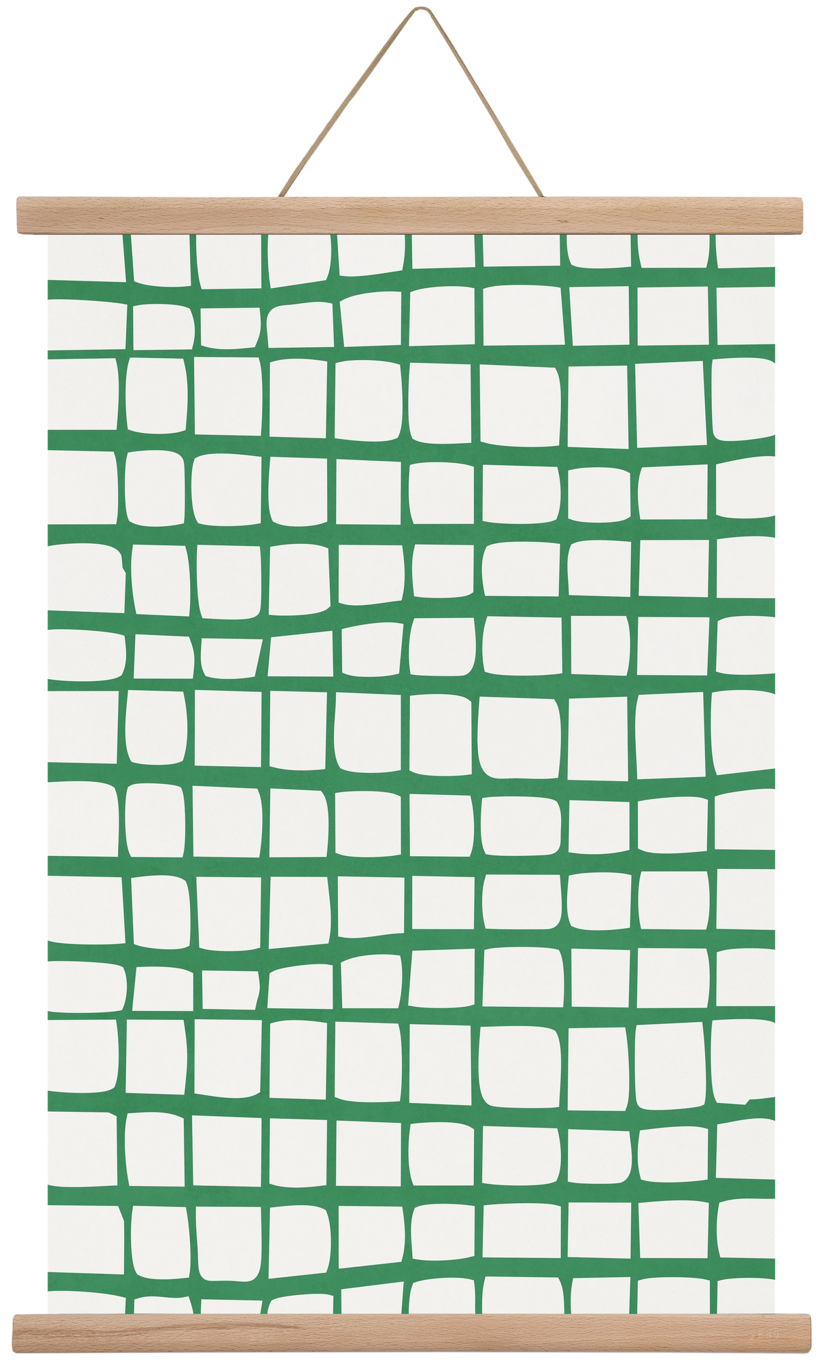 Organic Lines 02, 40x60 cm (40x60 cm), Tölgy akasztó