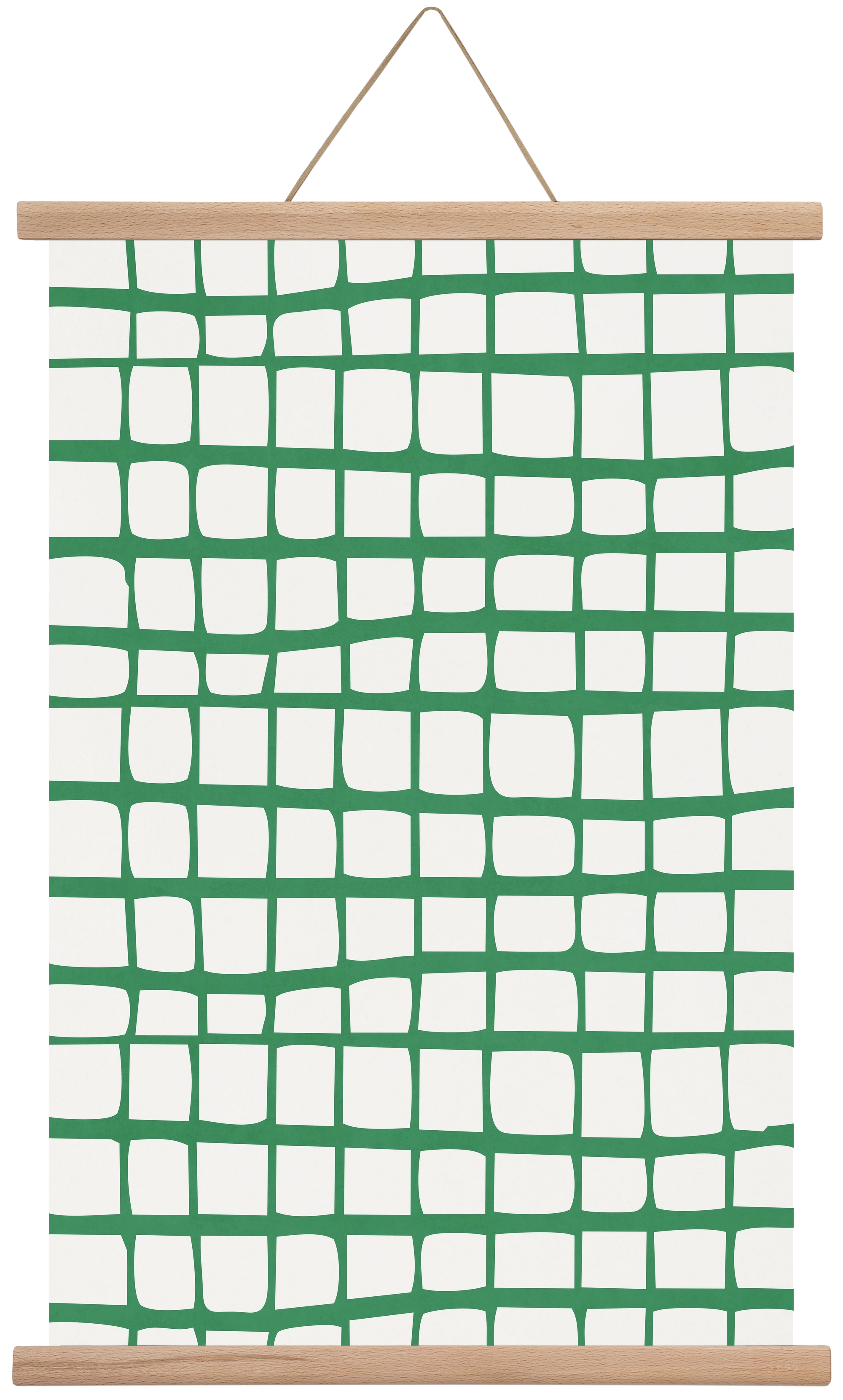 Organic Lines 02, 40x60 cm (40x60 cm), Tölgy akasztó