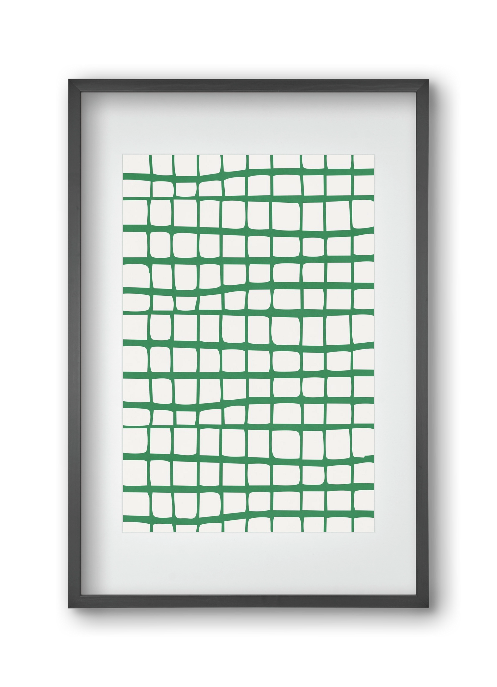 Organic Lines 02, 30x45 cm (20x30 cm), Fekete keret, paszpartuval