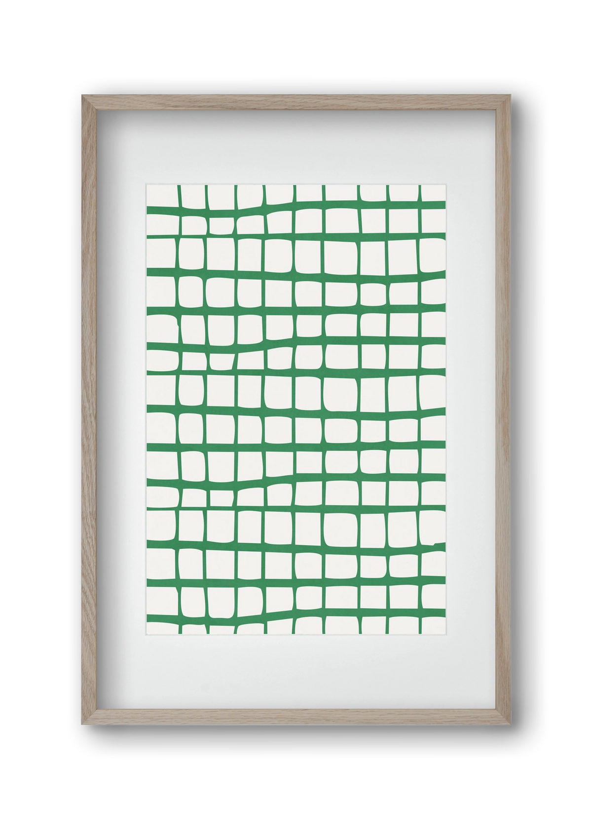 Organic Lines 02, 30x45 cm (20x30 cm), Tölgy keret, paszpartuval