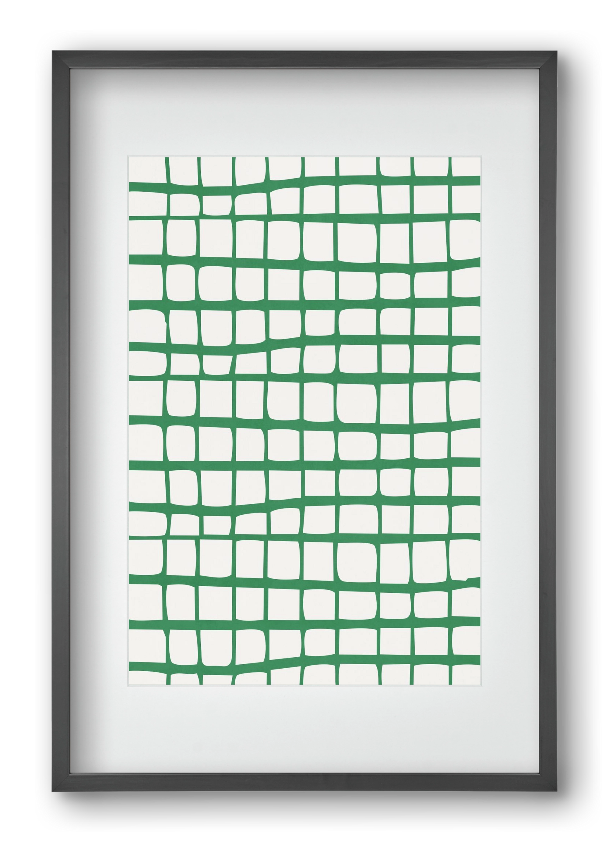 Organic Lines 02, 40x60 cm (30x45 cm), Fekete keret, paszpartuval