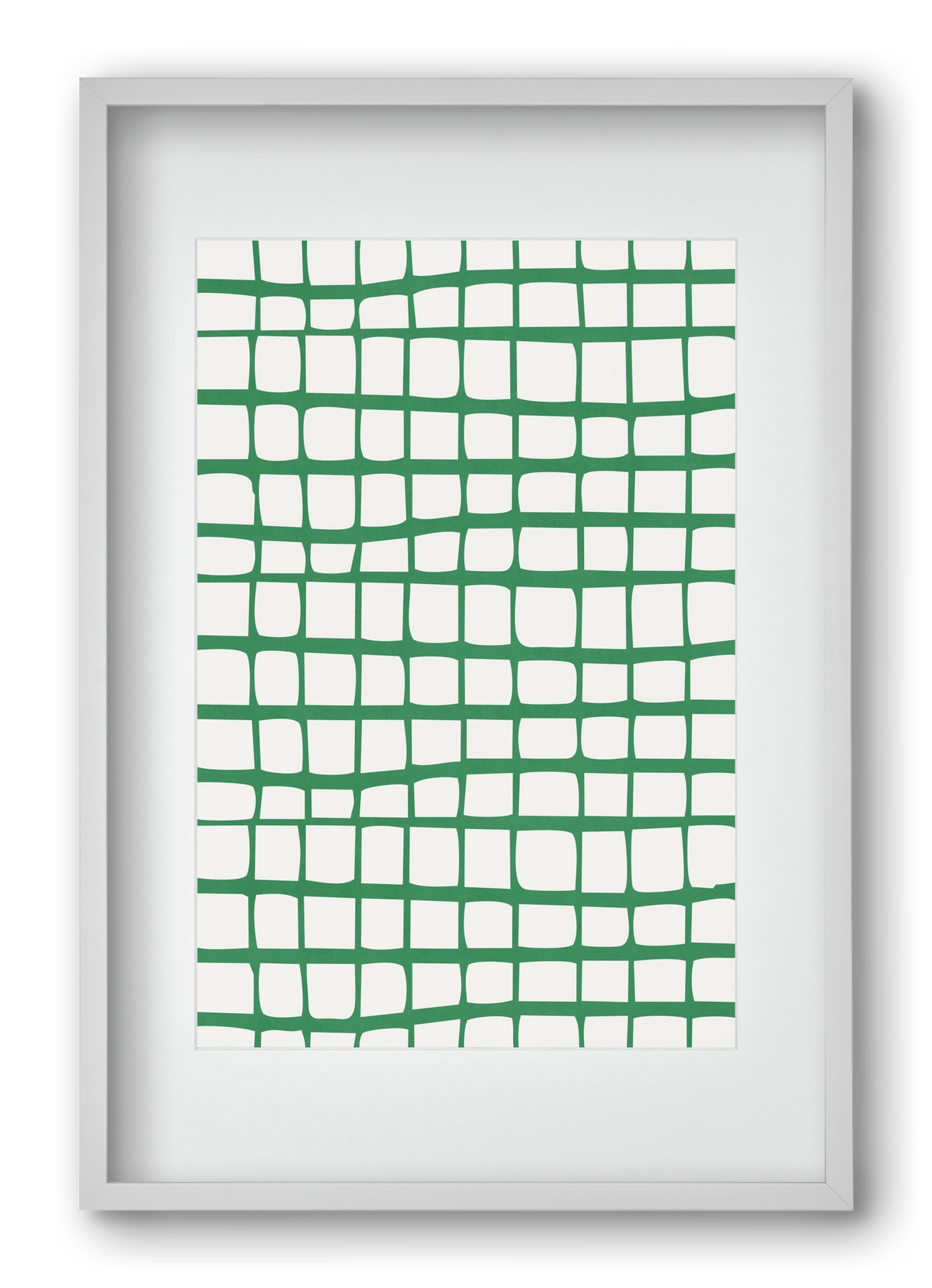 Organic Lines 02, 40x60 cm (30x45 cm), Fehér keret, paszpartuval