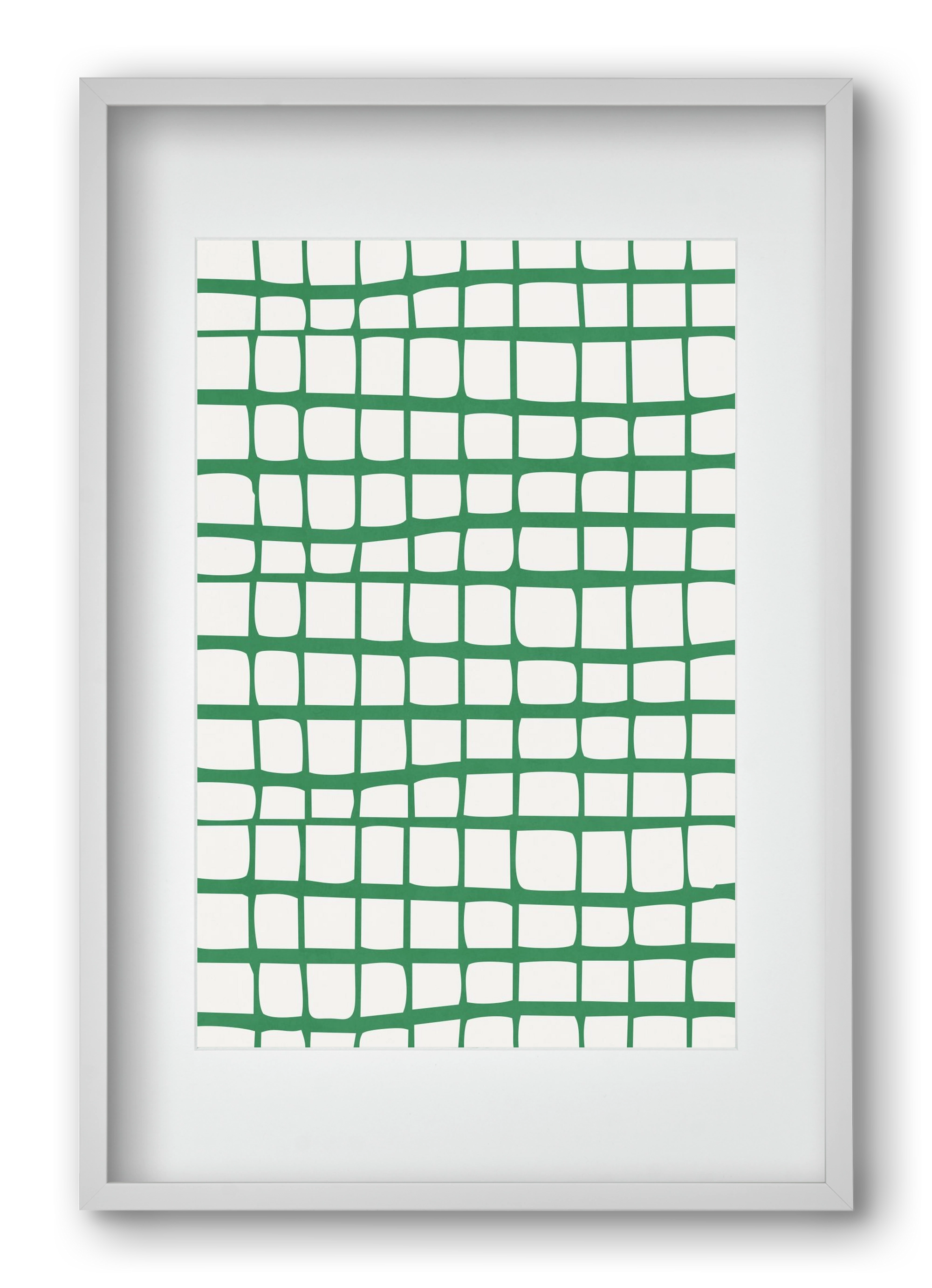 Organic Lines 02, 40x60 cm (30x45 cm), Fehér keret, paszpartuval