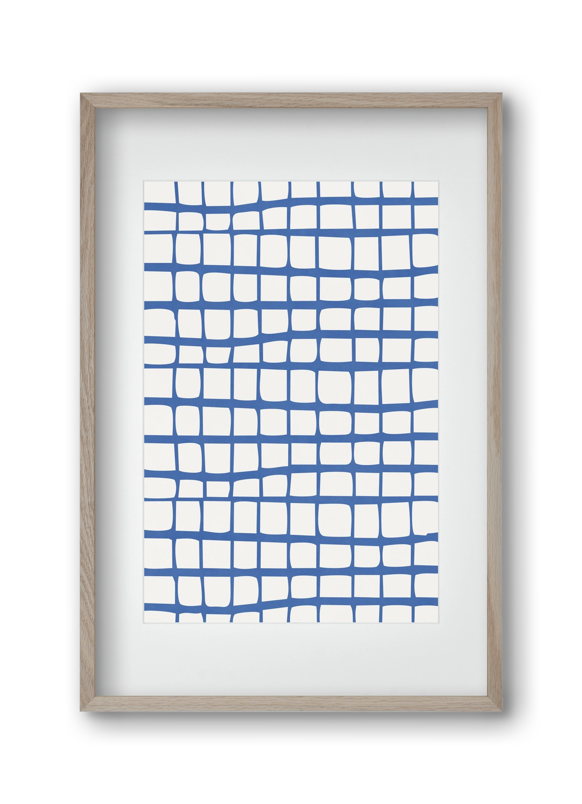 Organic Lines 03, 30x45 cm (20x30 cm), Tölgy keret, paszpartuval