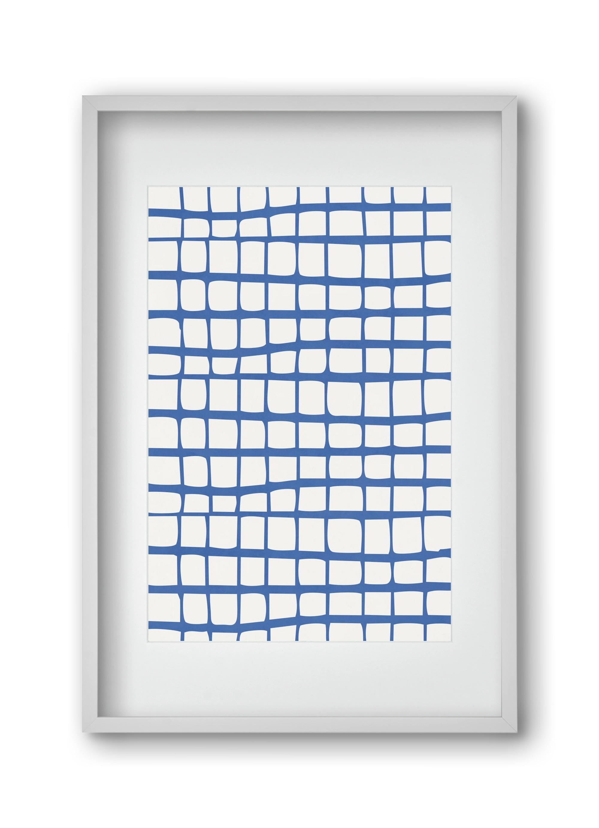 Organic Lines 03, 30x45 cm (20x30 cm), Fehér keret, paszpartuval