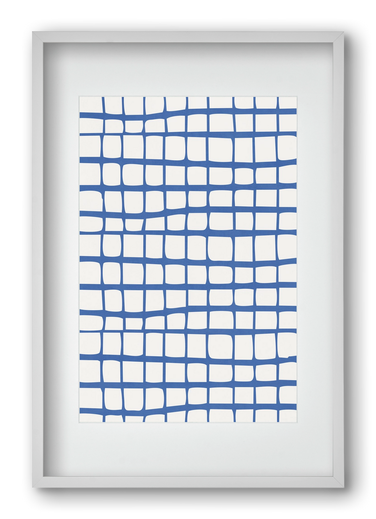 Organic Lines 03, 40x60 cm (30x45 cm), Fehér keret, paszpartuval