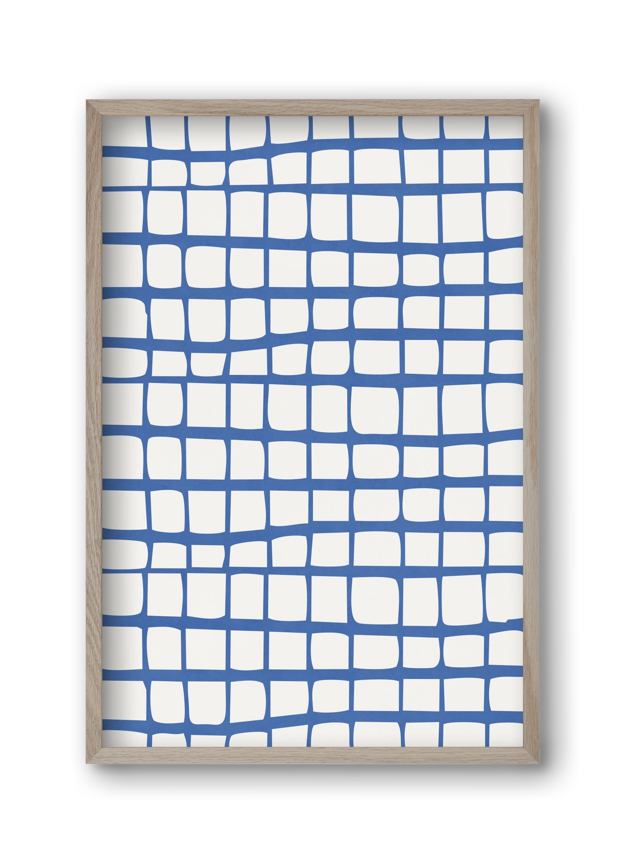 Organic Lines 03, 30x45 cm (30x45 cm), Tölgy keret