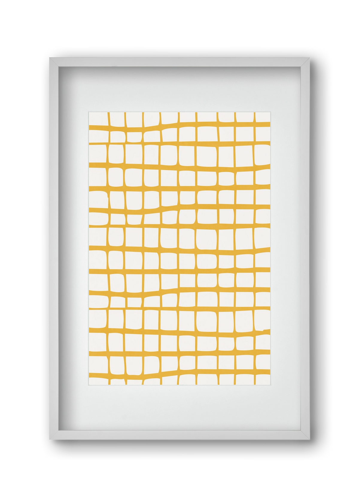 Organic Lines 04, 30x45 cm (20x30 cm), Fehér keret, paszpartuval