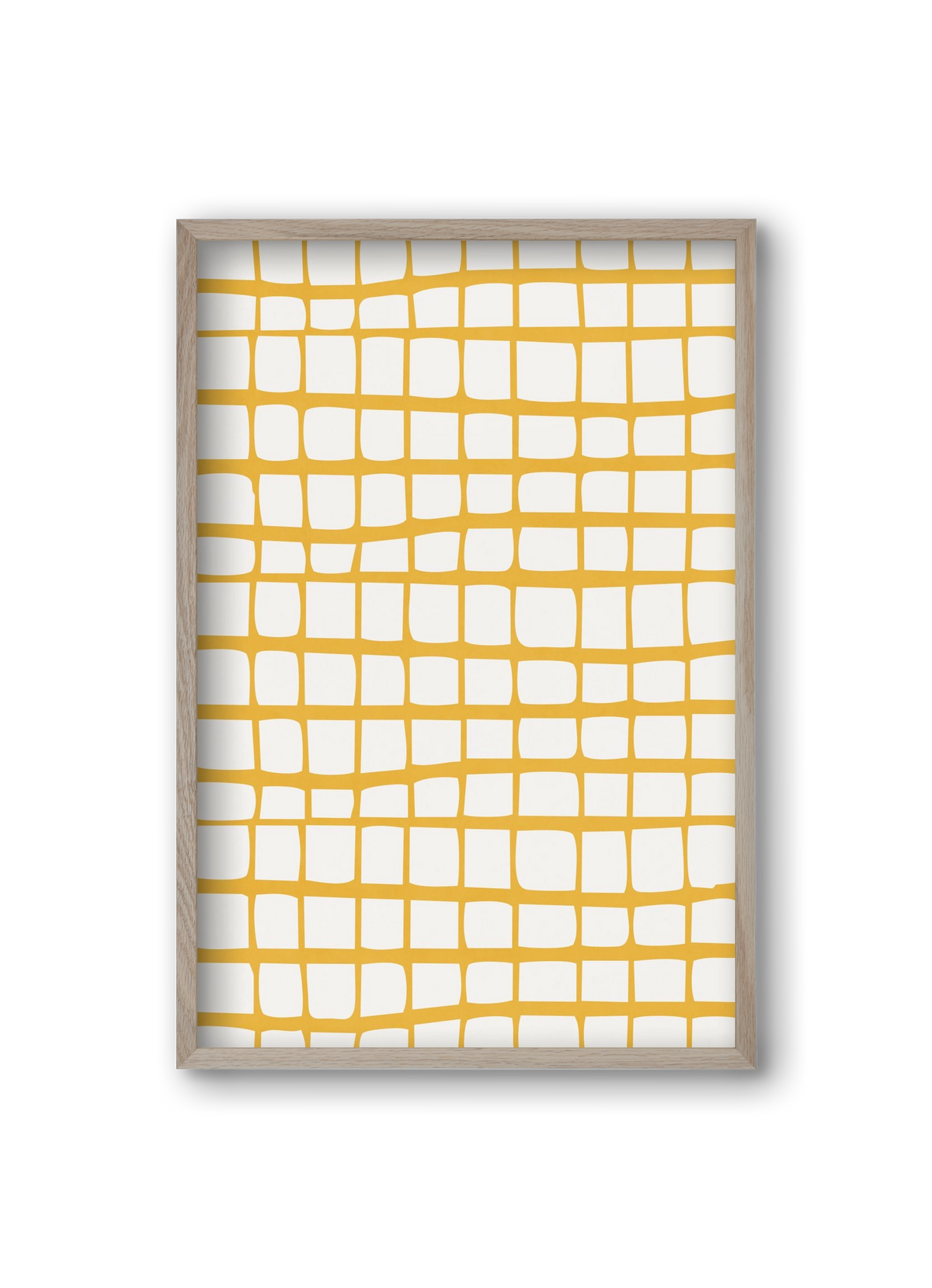 Organic Lines 04, 20x30 cm (20x30 cm), Tölgy keret