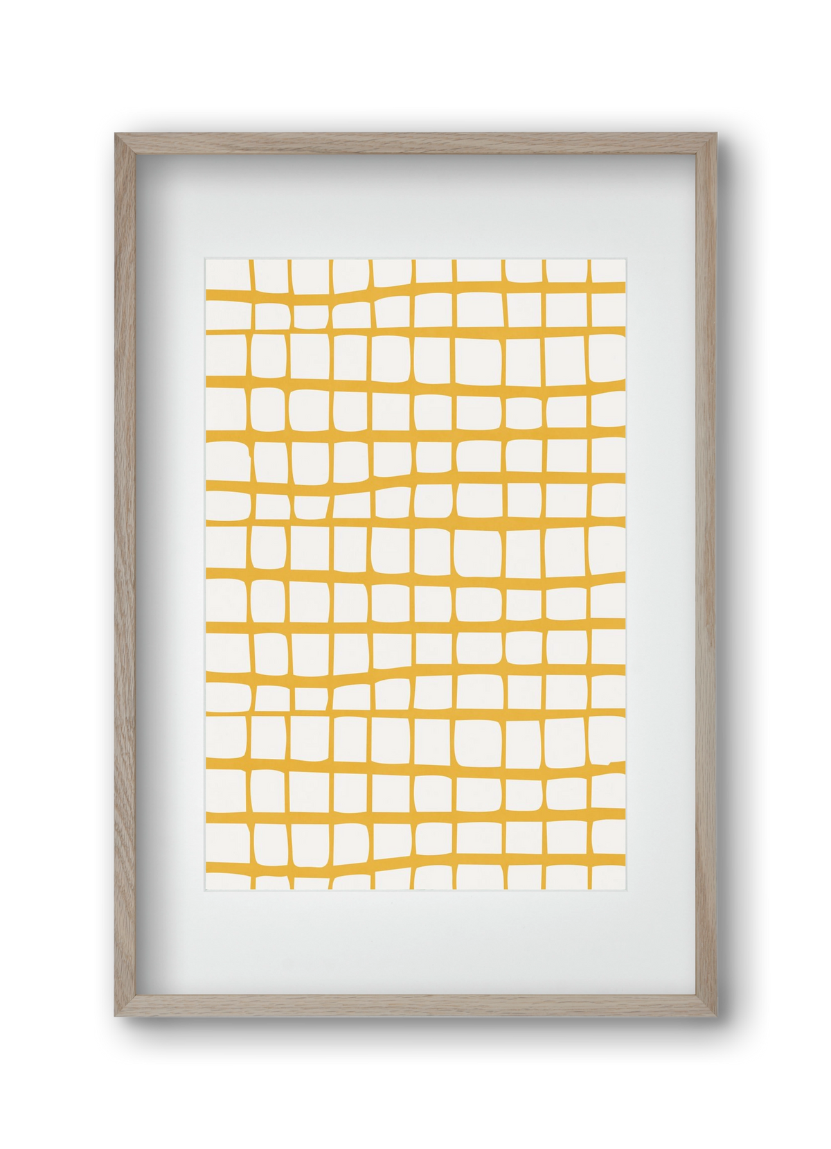 Organic Lines 04, 30x45 cm (20x30 cm), Tölgy keret, paszpartuval