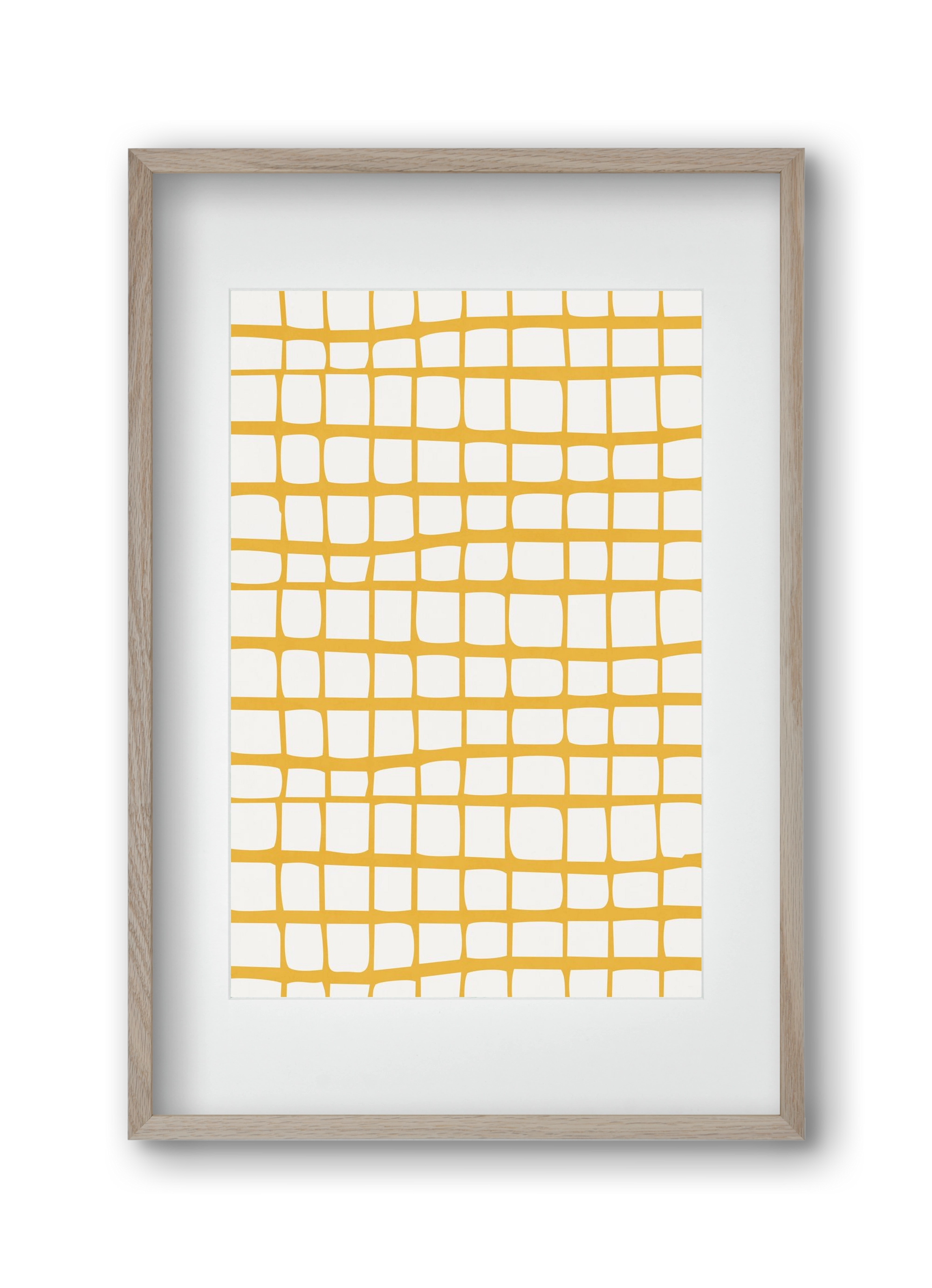 Organic Lines 04, 30x45 cm (20x30 cm), Tölgy keret, paszpartuval