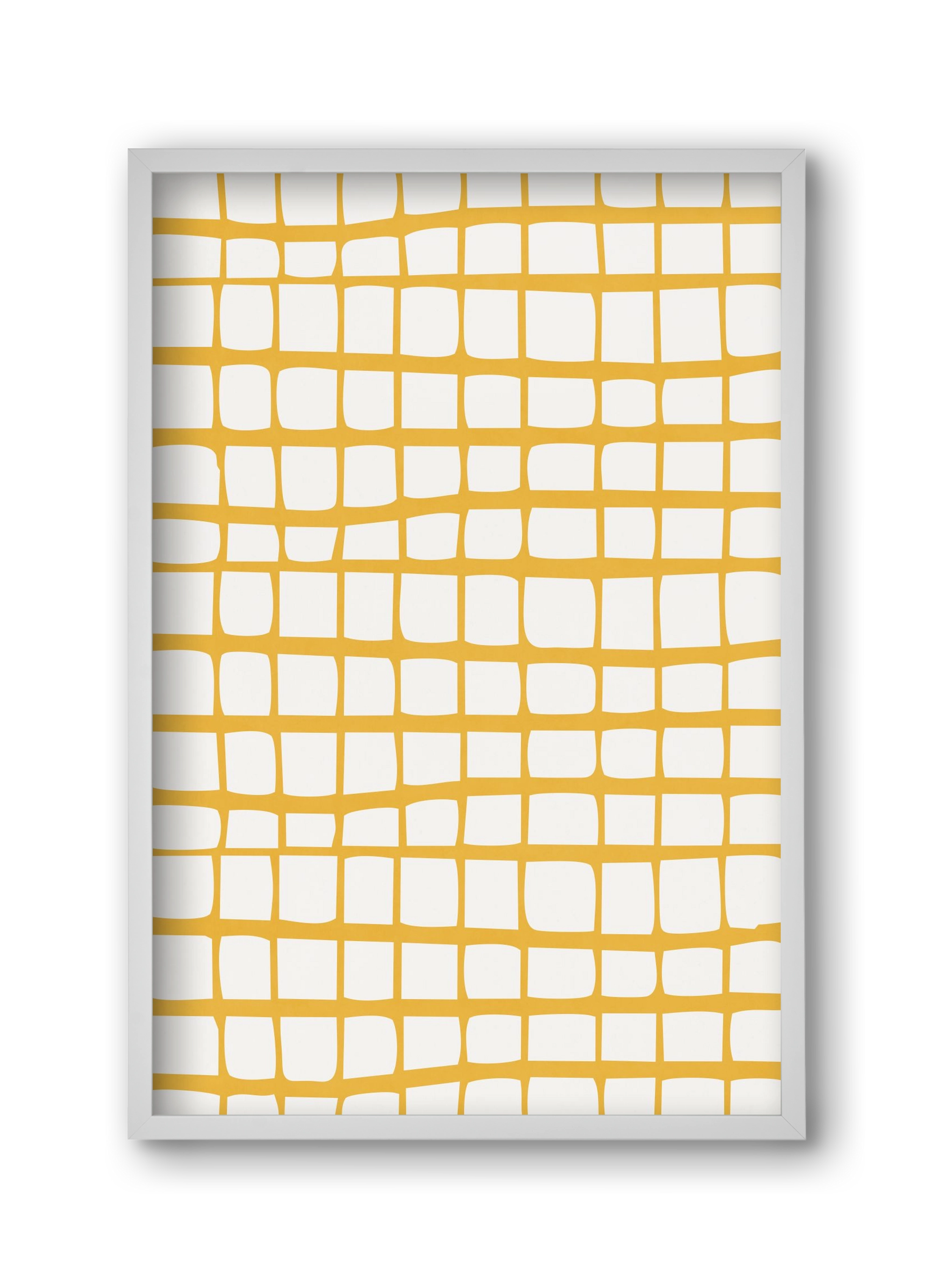 Organic Lines 04, 30x45 cm (30x45 cm), Fehér keret