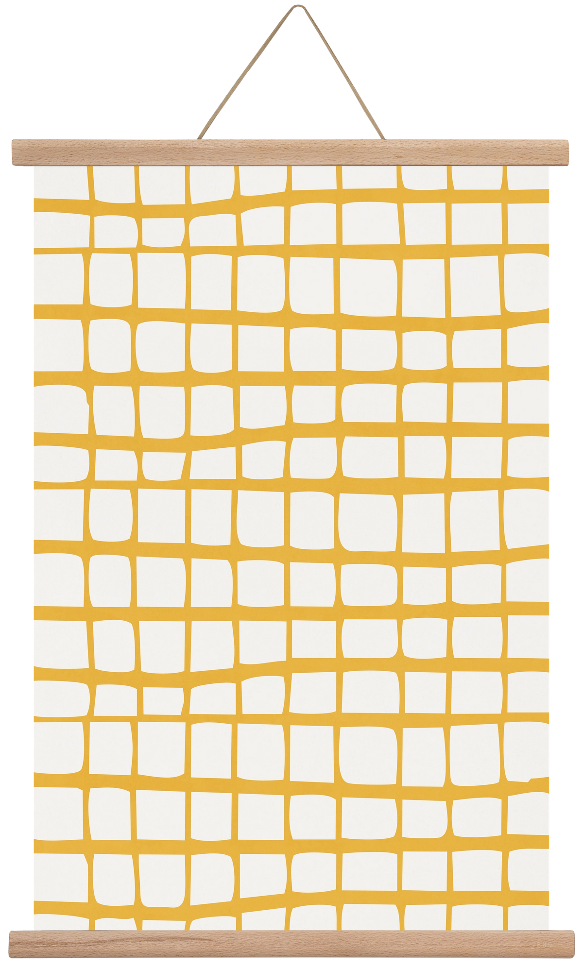 Organic Lines 04, 40x60 cm (40x60 cm), Tölgy akasztó