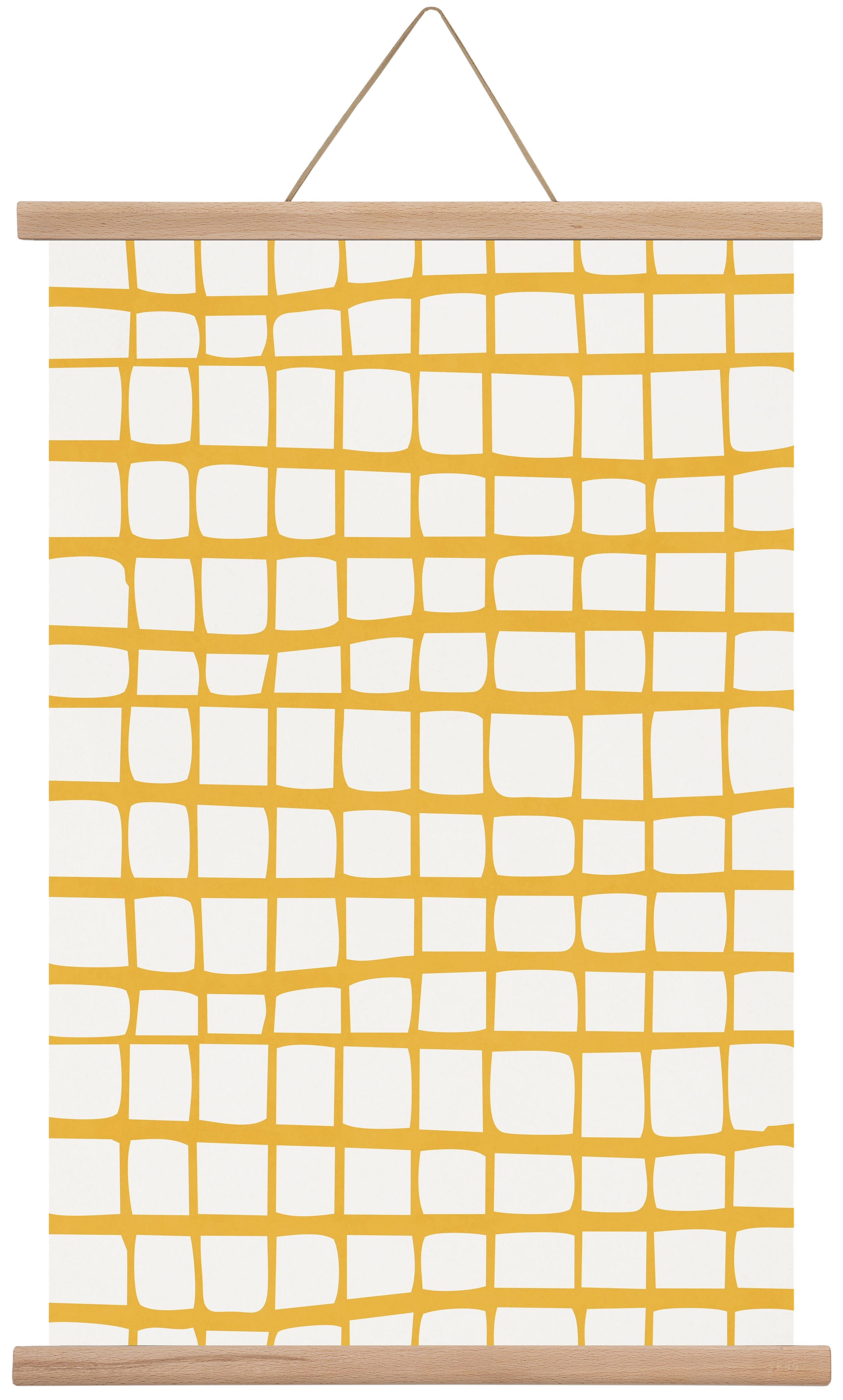 Organic Lines 04, 40x60 cm (40x60 cm), Tölgy akasztó