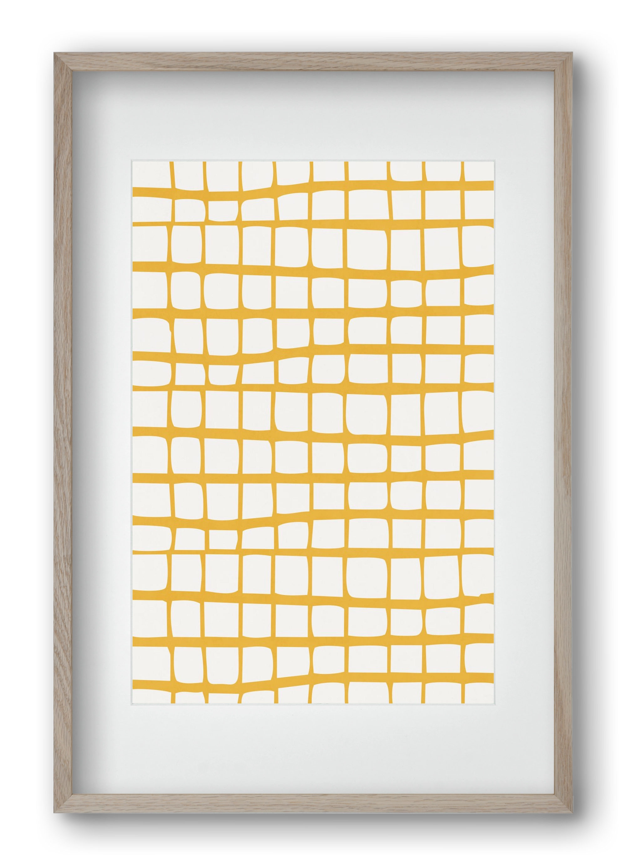 Organic Lines 04, 40x60 cm (30x45 cm), Tölgy keret, paszpartuval