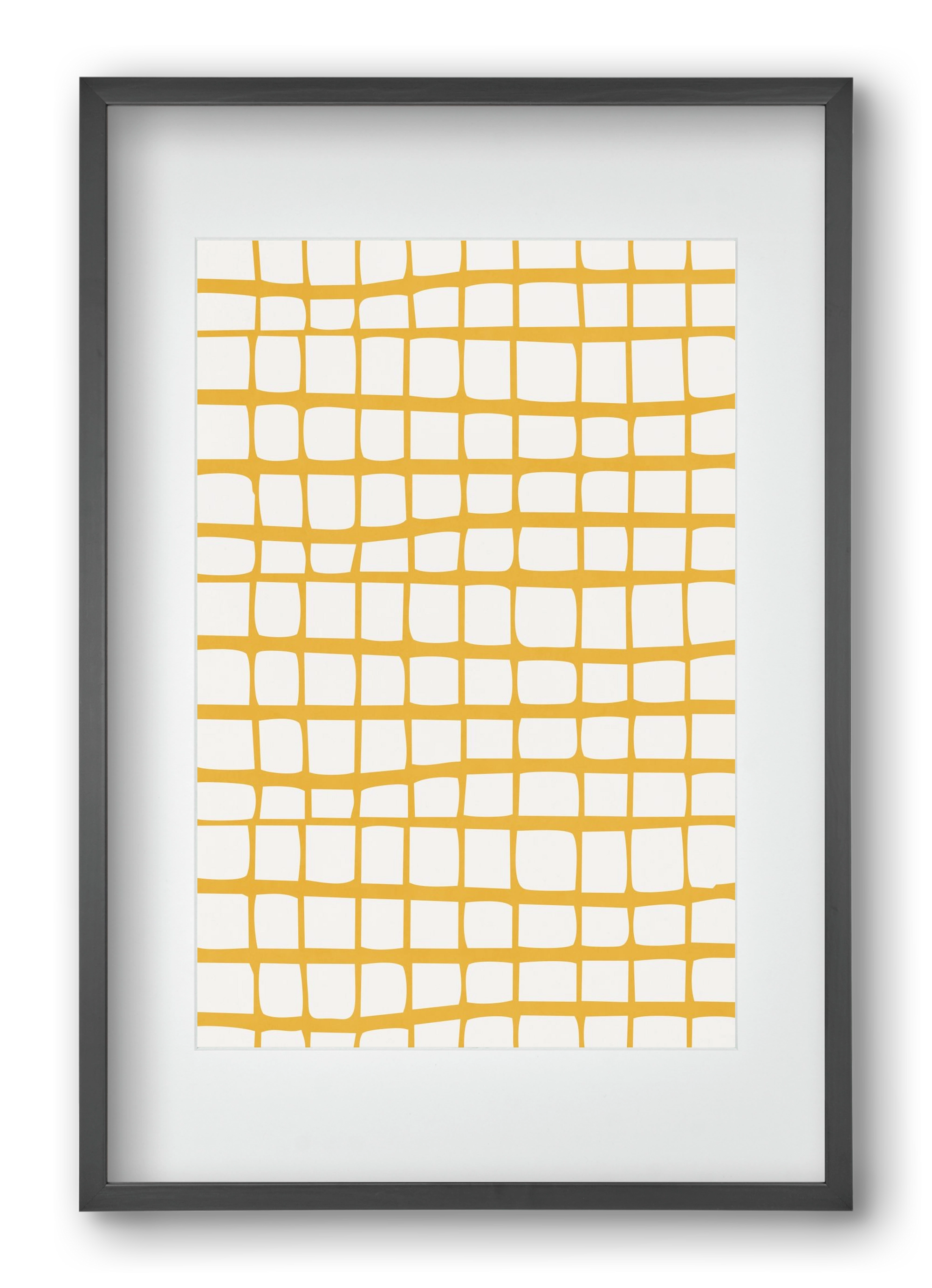 Organic Lines 04, 40x60 cm (30x45 cm), Fekete keret, paszpartuval