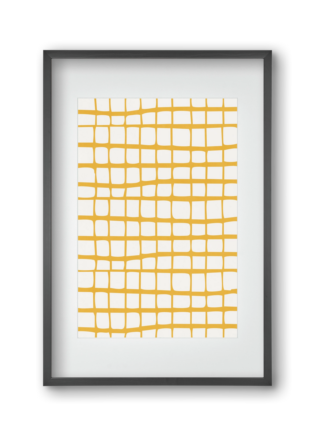 Organic Lines 04, 30x45 cm (20x30 cm), Fekete keret, paszpartuval