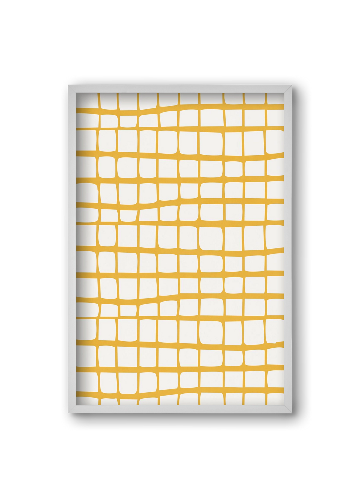 Organic Lines 04, 20x30 cm (20x30 cm), Fehér keret