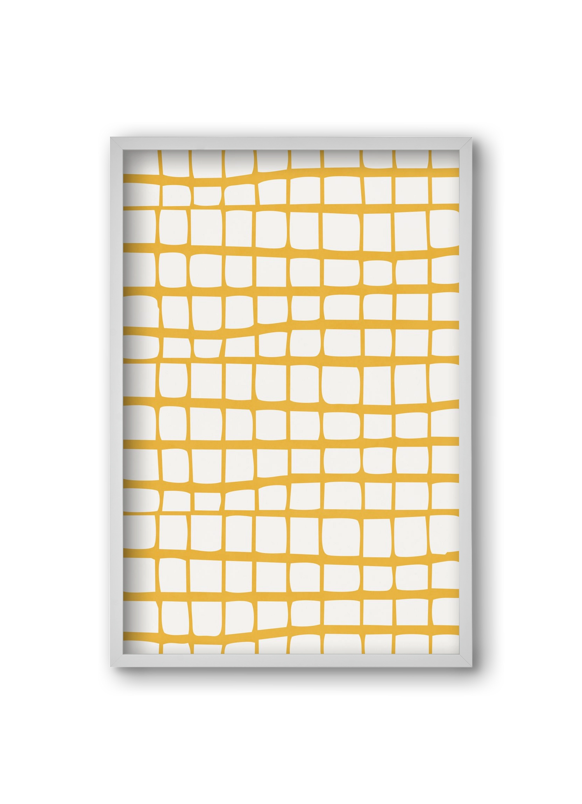 Organic Lines 04, 20x30 cm (20x30 cm), Fehér keret