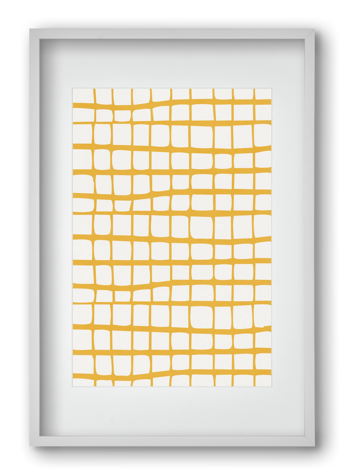 Organic Lines 04, 40x60 cm (30x45 cm), Fehér keret, paszpartuval