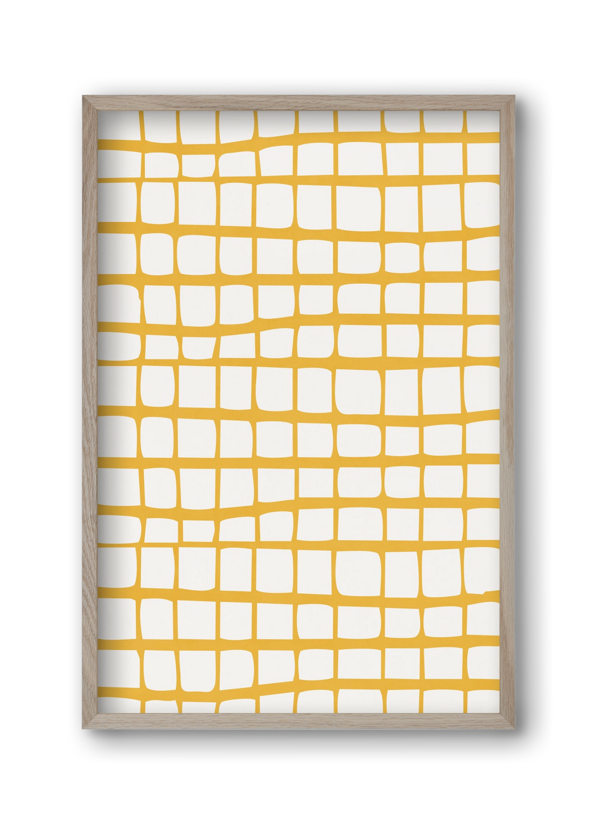 Organic Lines 04, 30x45 cm (30x45 cm), Tölgy keret