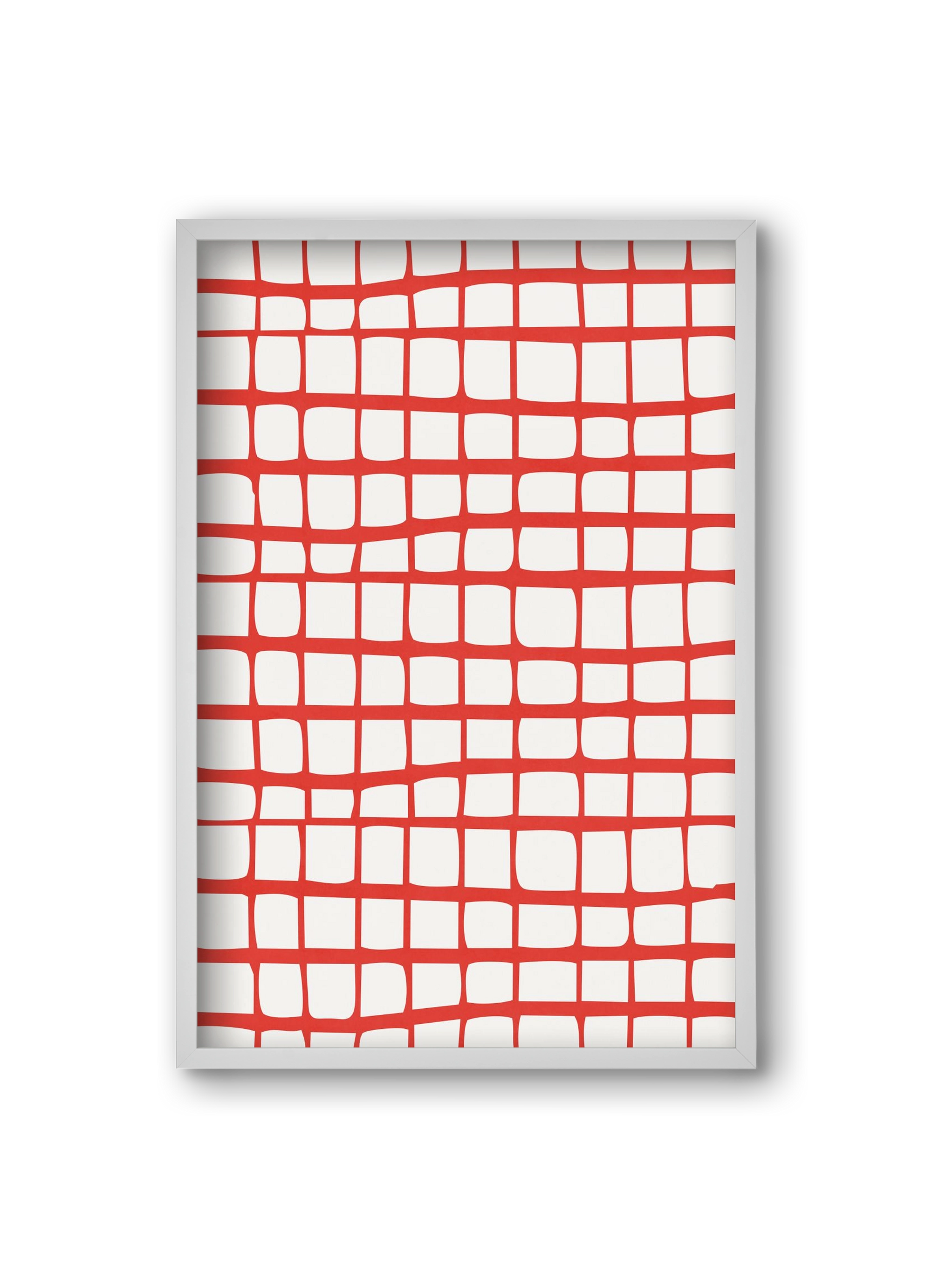 Organic Lines 05, 20x30 cm (20x30 cm), Fehér keret