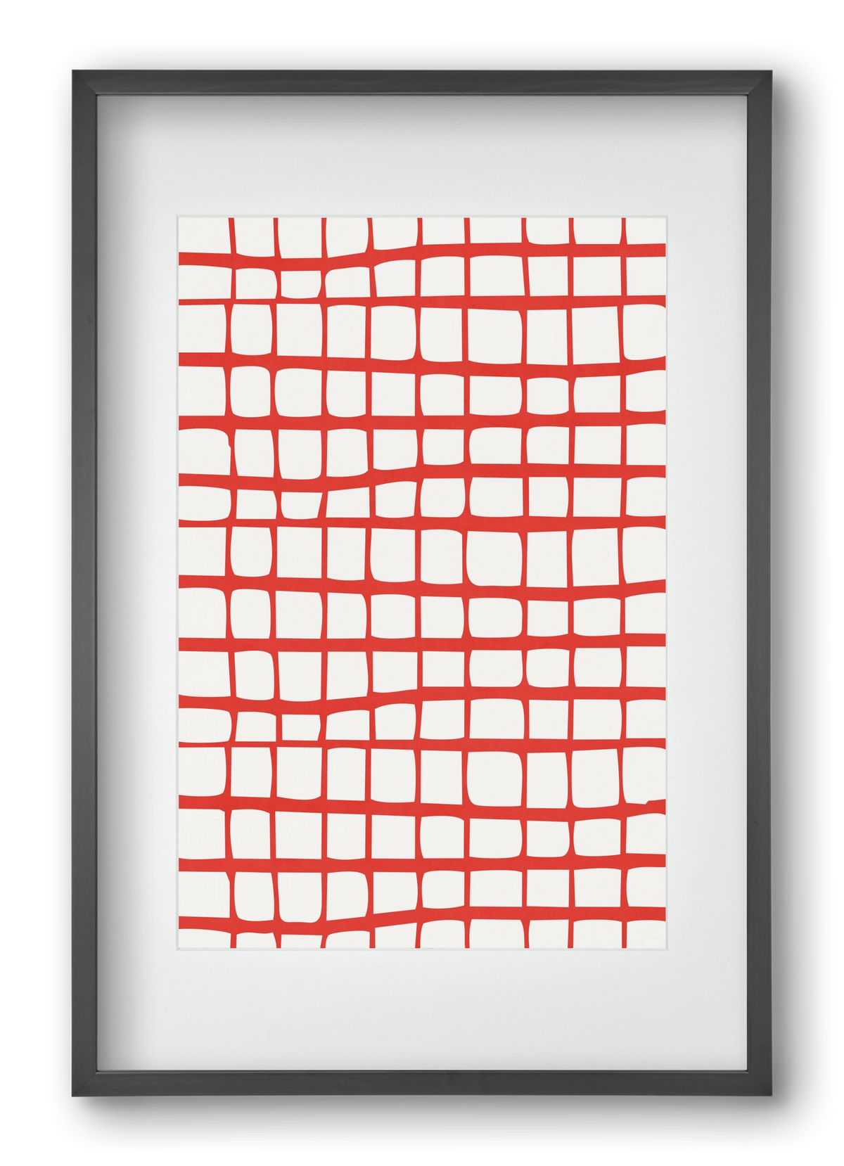 Organic Lines 05, 40x60 cm (30x45 cm), Fekete keret, paszpartuval