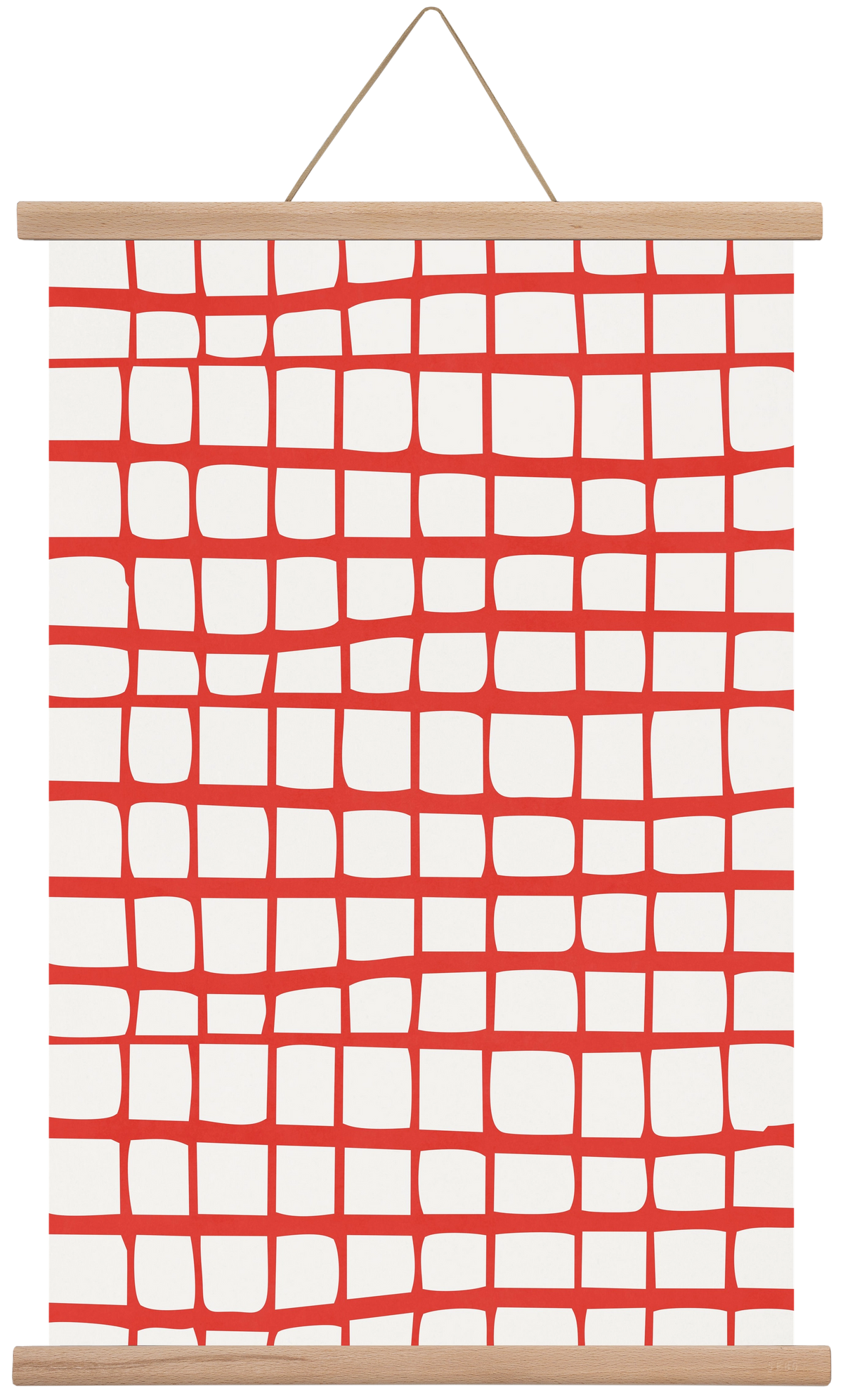 Organic Lines 05, 40x60 cm (40x60 cm), Tölgy akasztó