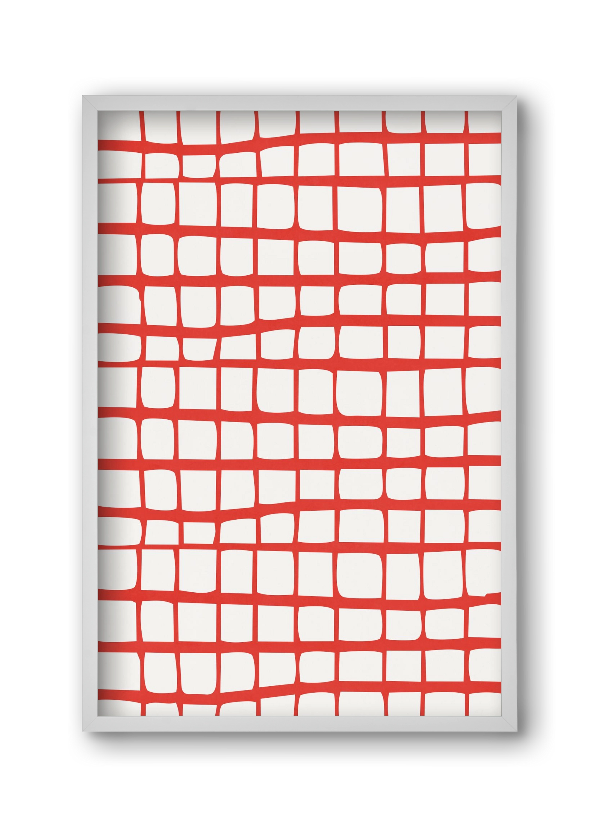 Organic Lines 05, 30x45 cm (30x45 cm), Fehér keret