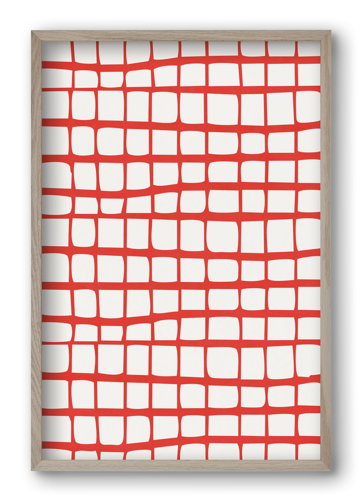 Organic Lines 05, 40x60 cm (40x60 cm), Tölgy keret